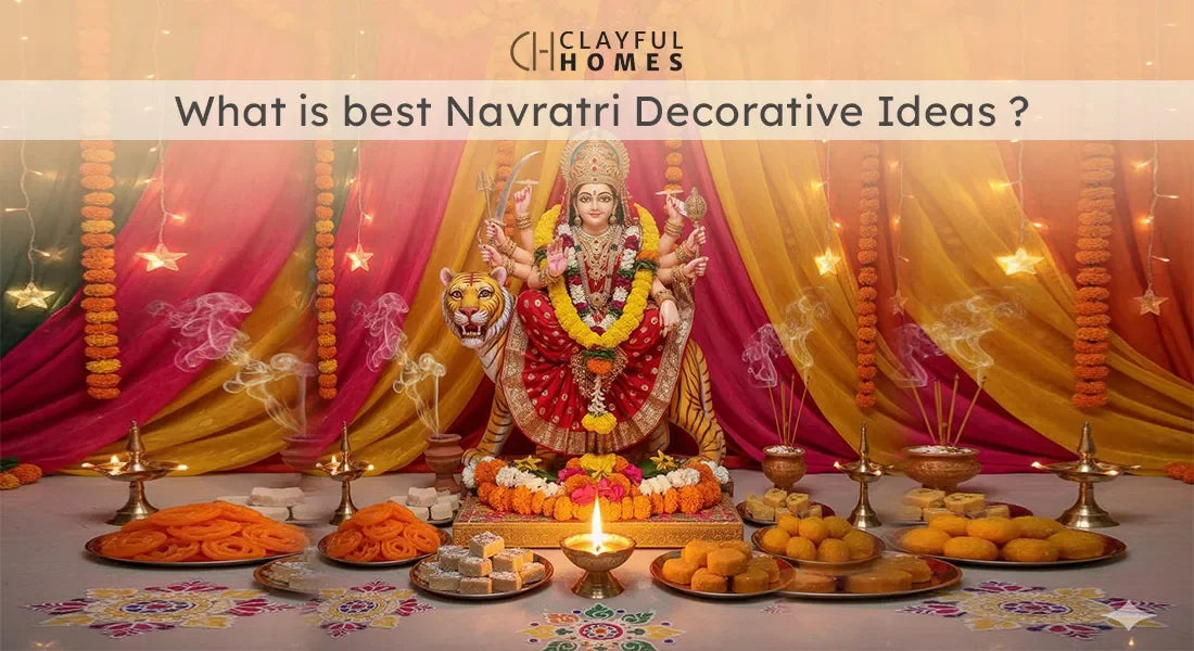 Top 10+ Navratri Decoration Ideas That Last Longer Than Sweets - Clayful Homes