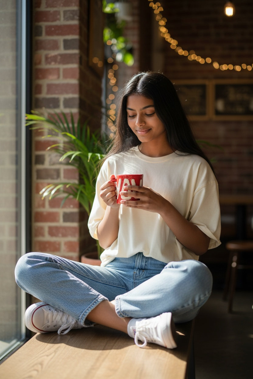 Red Love Ceramic Mug (Pack of 1) - Clayful Homes