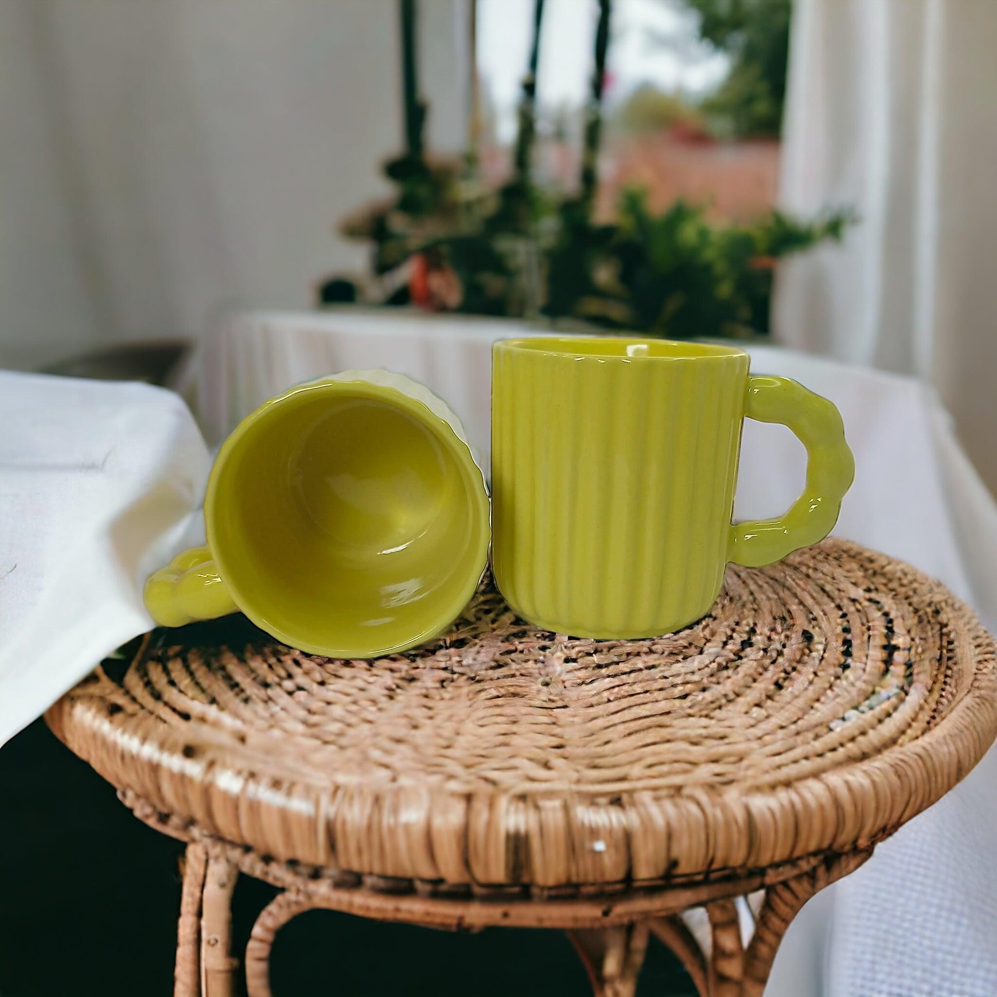 Mustard Bracelet Mug - Clayful Homes
