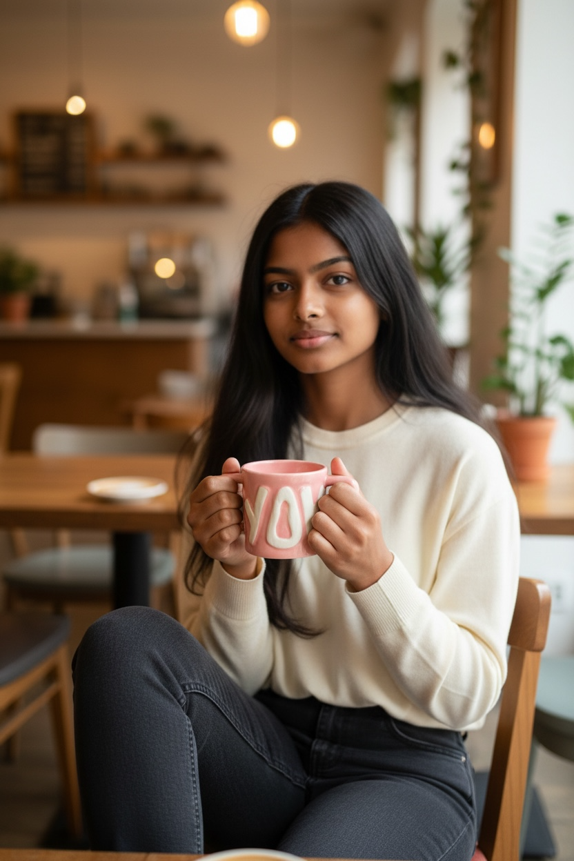 Pink “Love” Mug (Pack of 1)