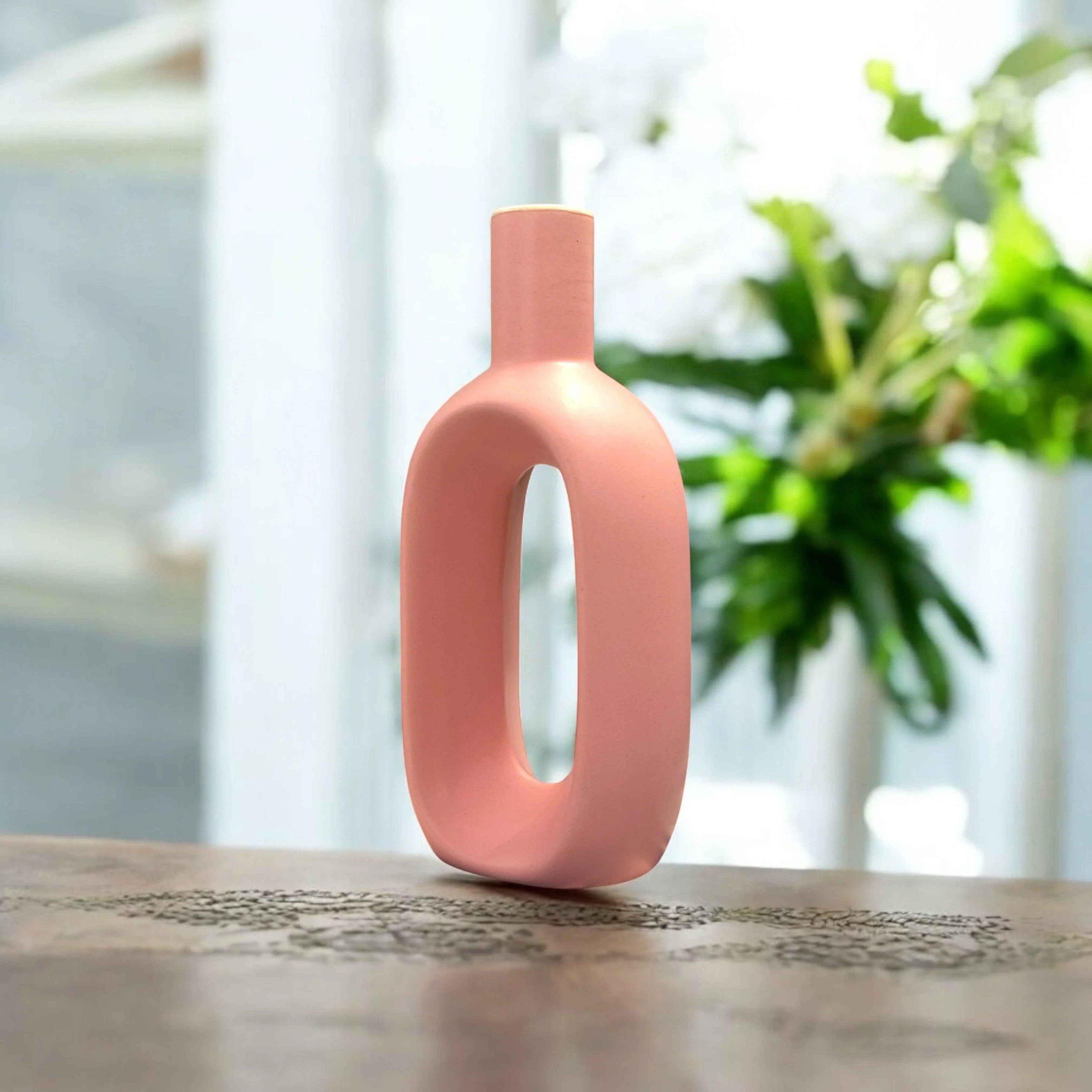 Hollow Pink Vase