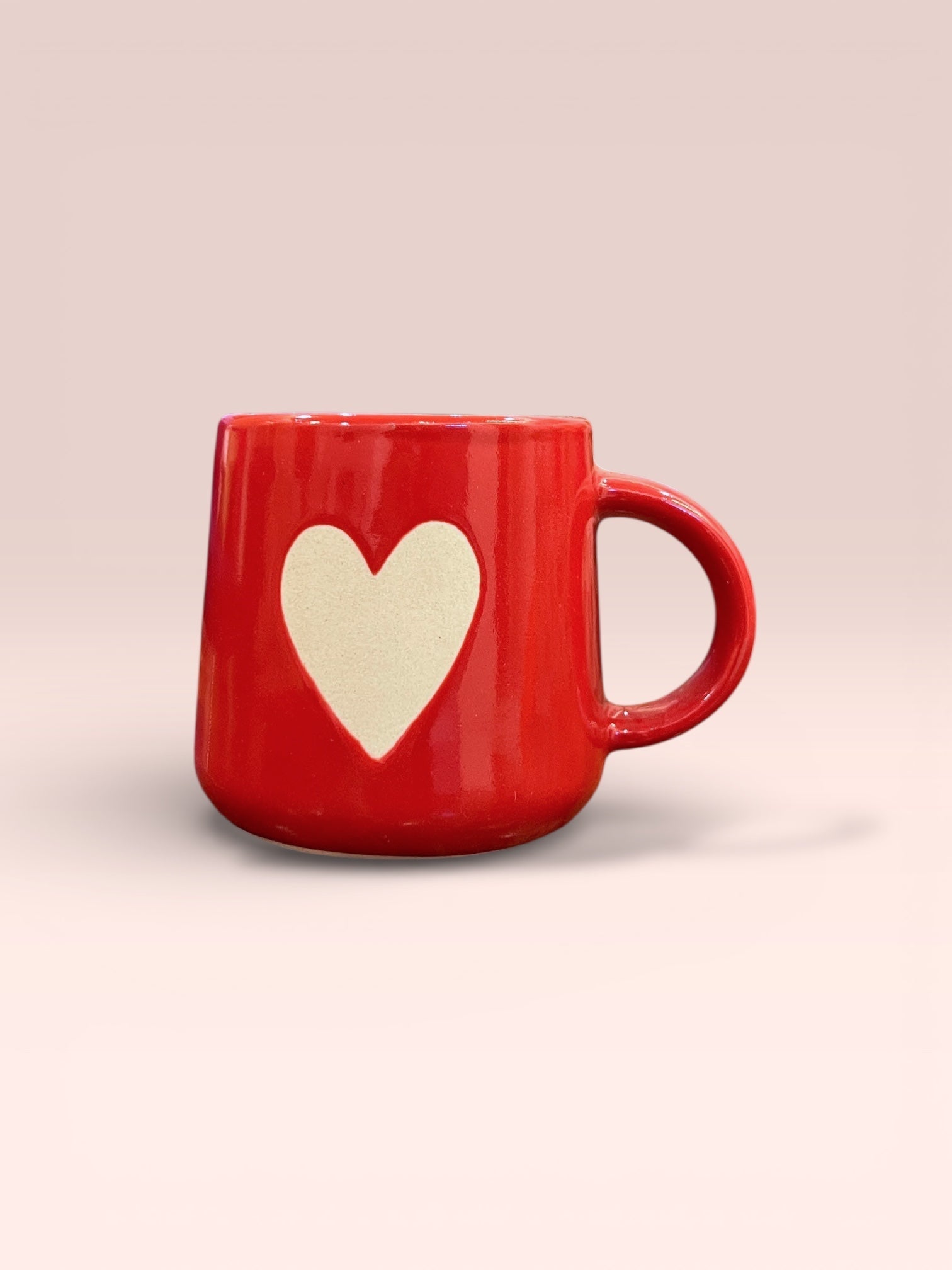 Red Heart Mug & Saucer (Pack of 1)
