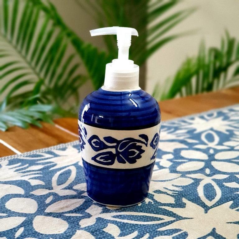 Blue Floral Bathroom Set - Clayful Homes