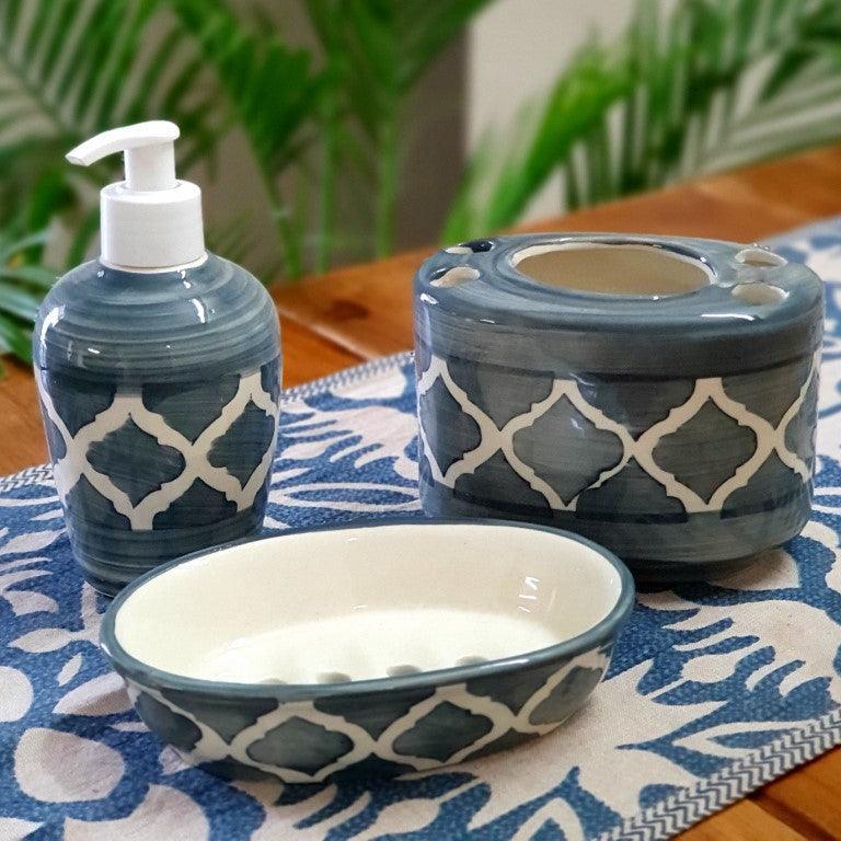 Grey Morroco Bathroom Set - Clayful Homes