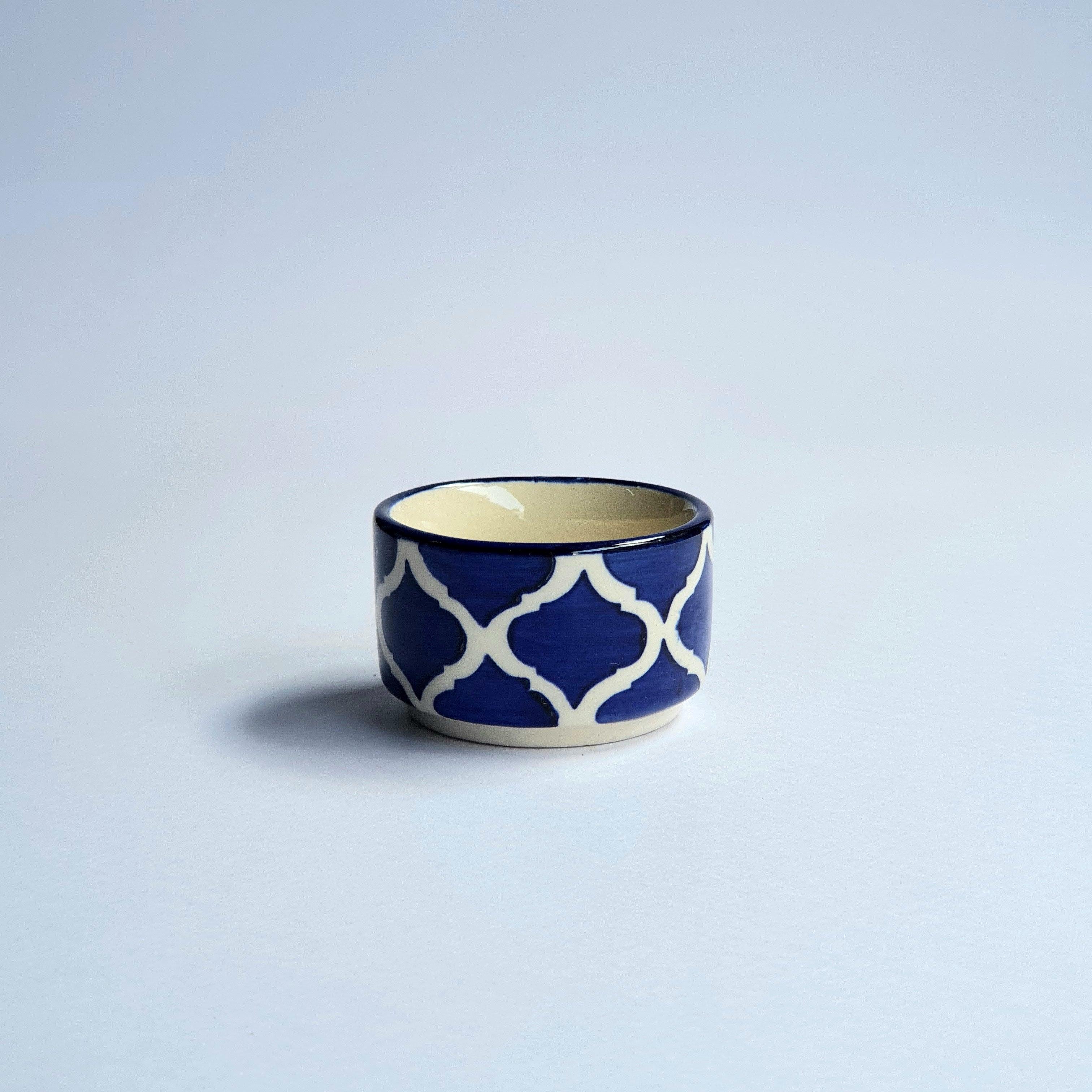 Blue Morrocon Chutney Katoris / Bowls - Clayful Homes