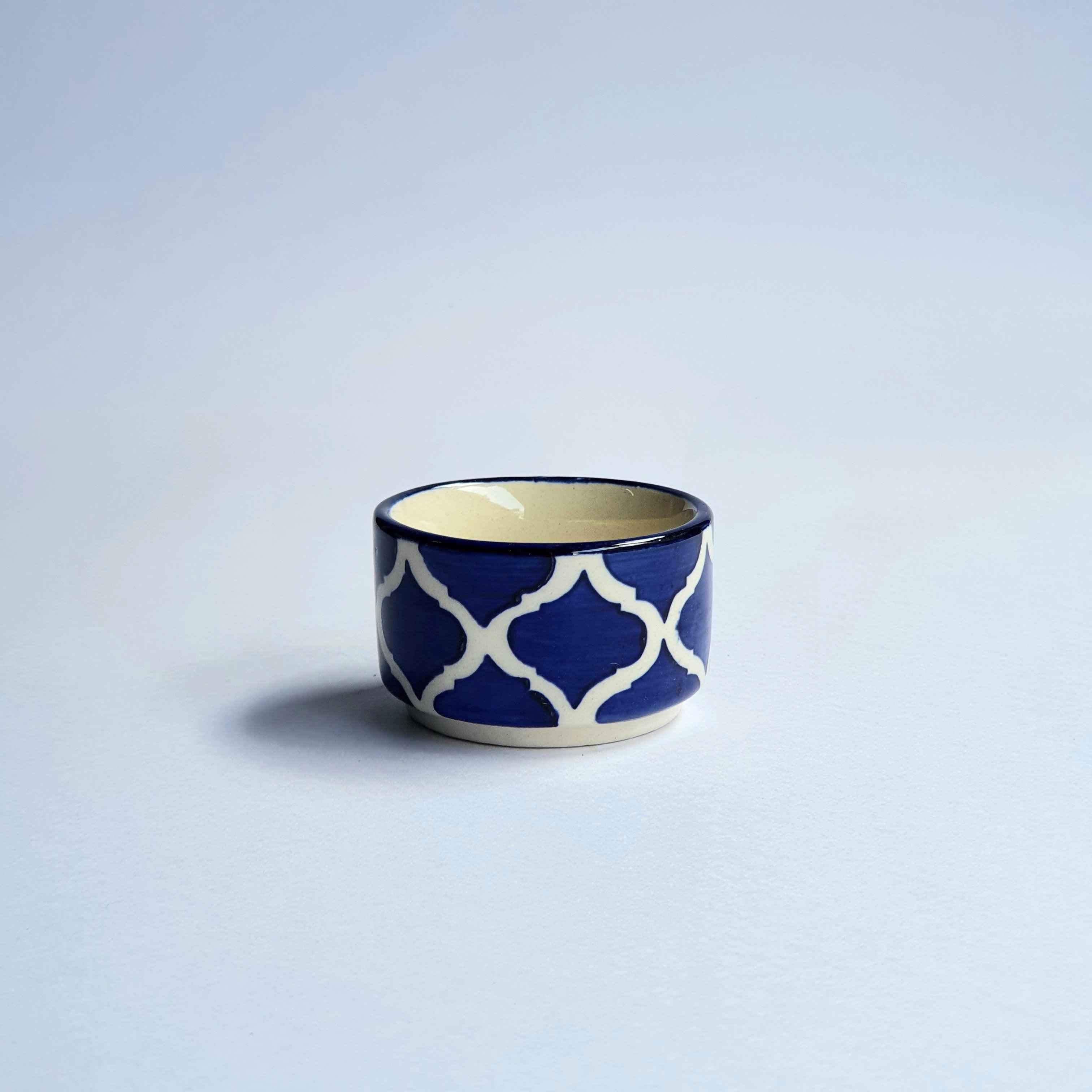 Blue Morrocon Chutney Katoris / Bowls - Clayful Homes