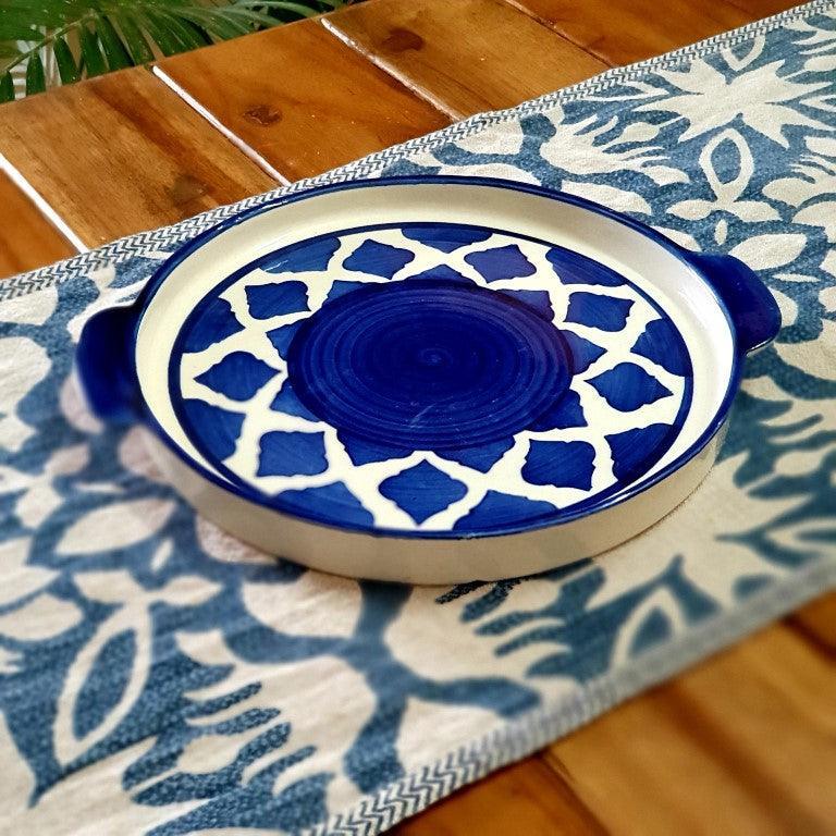 Two Royal Blue Teapot Set - Clayful Homes