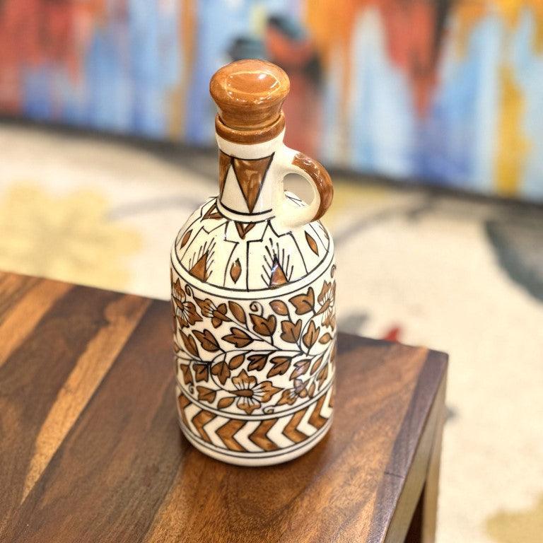 Brown Garden Oil Bottle - Clayful Homes
