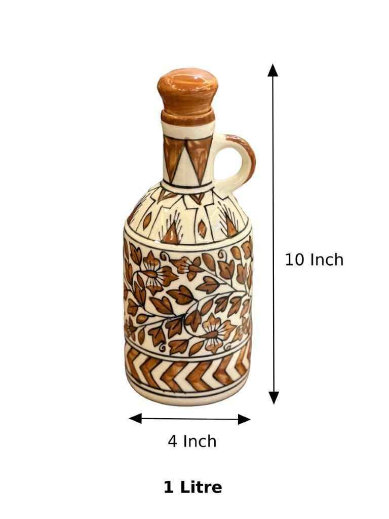 Brown Garden Oil Bottle - Clayful Homes