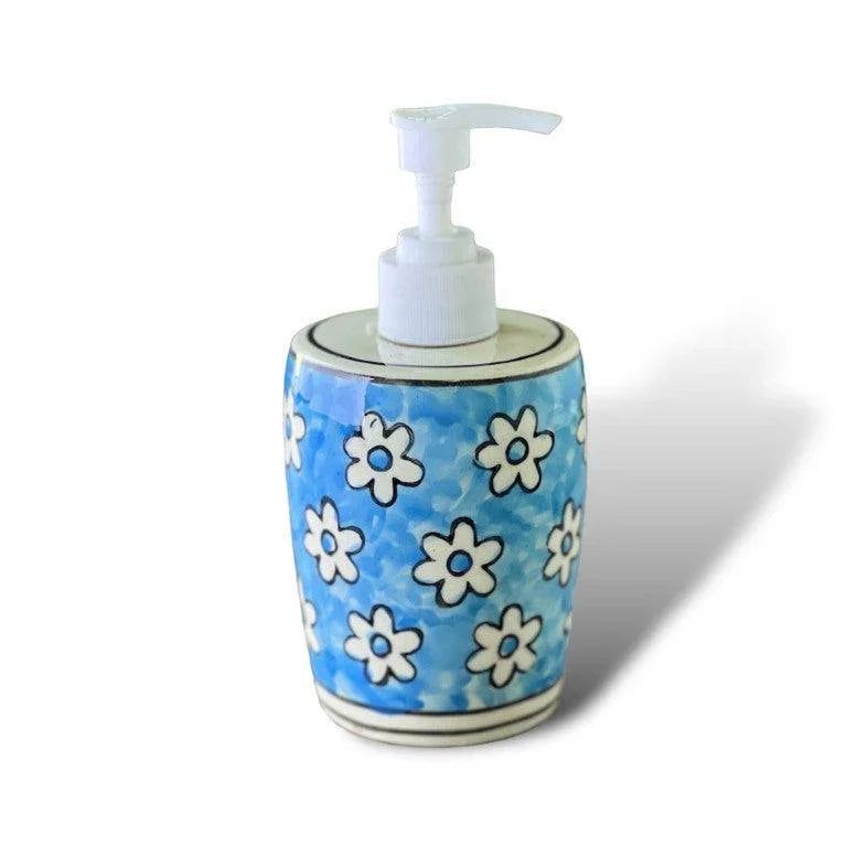 Aqua Blue Soap Dispenser - Clayful Homes