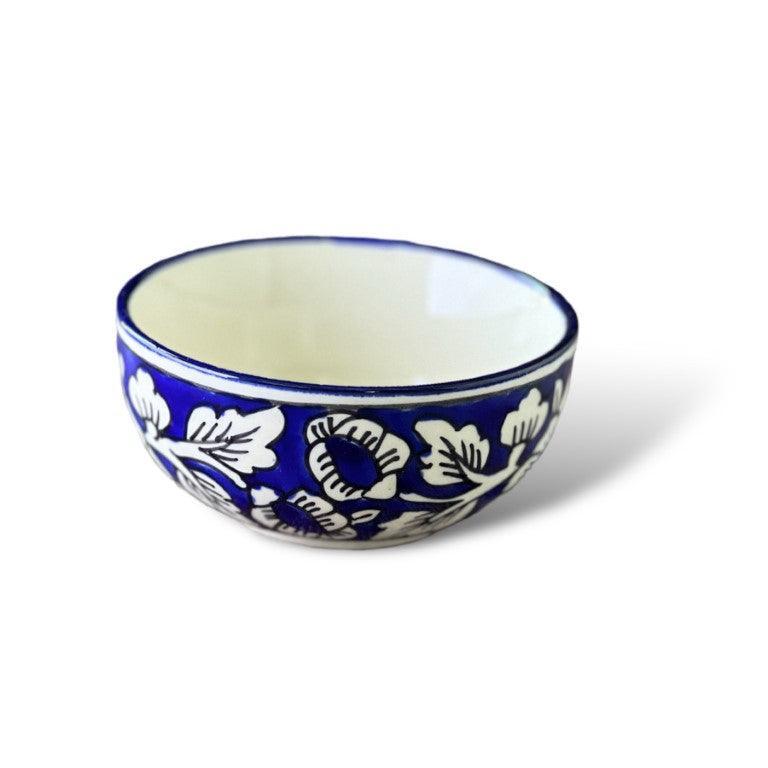 Blue Mughal Set of 6 Dinner Bowls - Clayful Homes