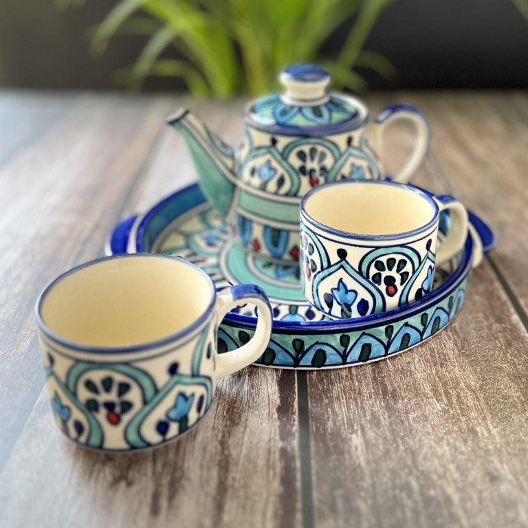Mehrab Art Teapot Set - Clayful Homes