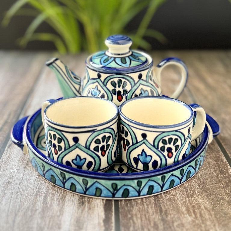 Mehrab Art Teapot Set - Clayful Homes