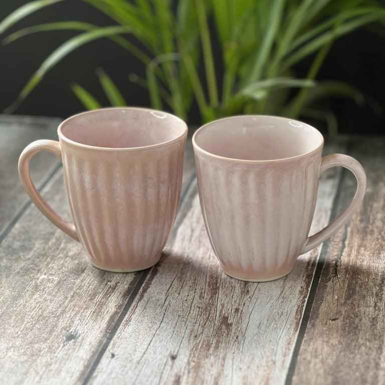 Chalk Pink Mugs | Set of 2 - Clayful Homes