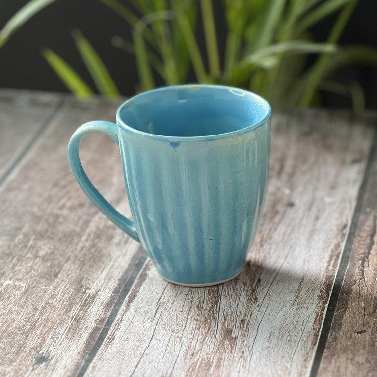 Chalk Blue Mugs | Set of 2 - Clayful Homes