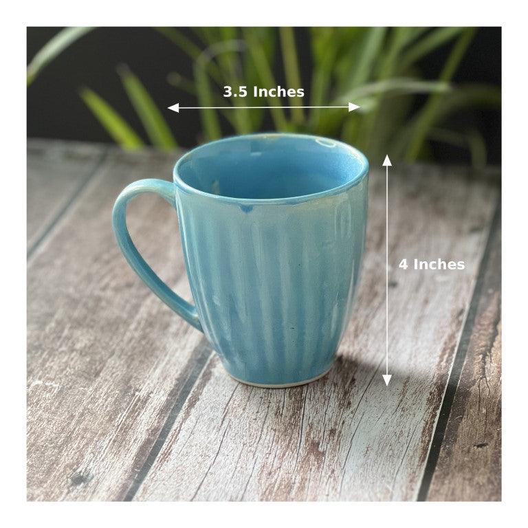 Chalk Blue Mugs | Set of 2 - Clayful Homes