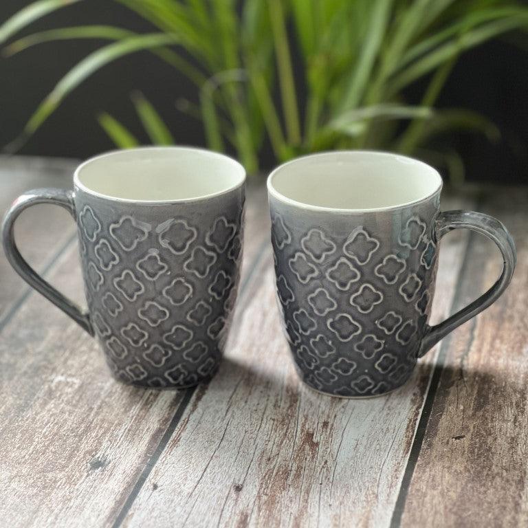 Grey Mugs | Set of 2 - Clayful Homes