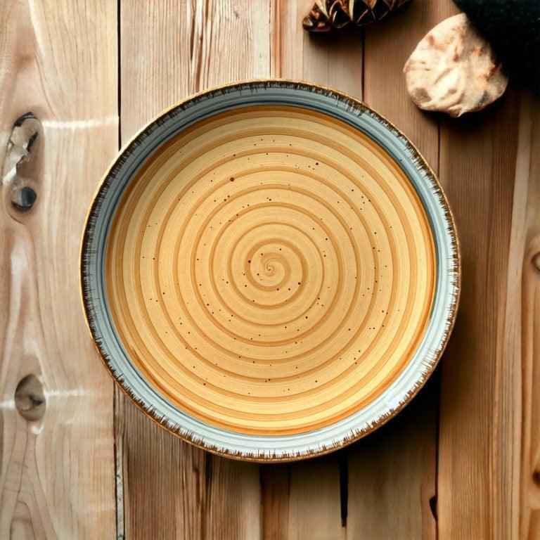 Brown & Grey Dinnerware Set (12 Pcs) - Clayful Homes