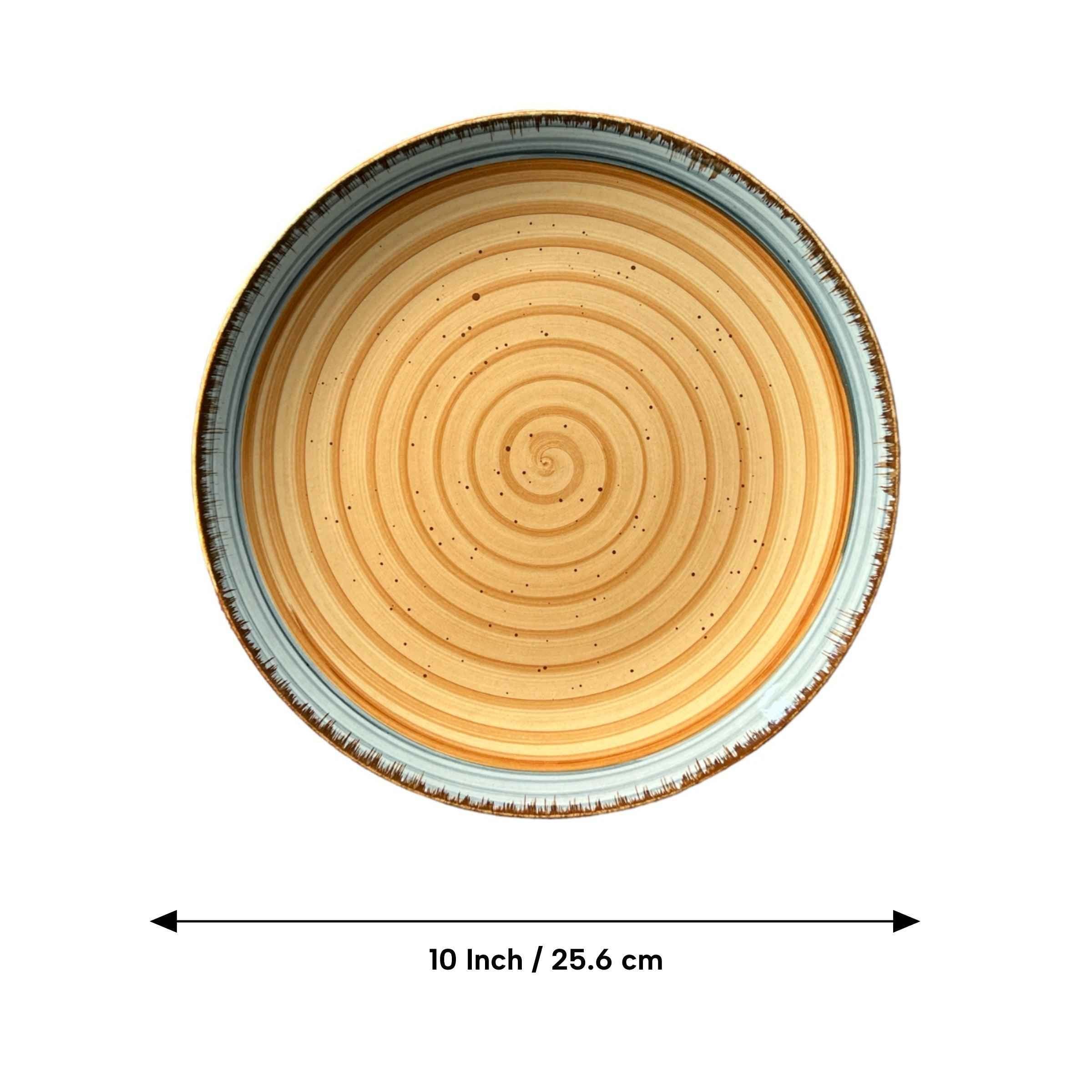 Brown & Grey Dinnerware Set (12 Pcs) - Clayful Homes