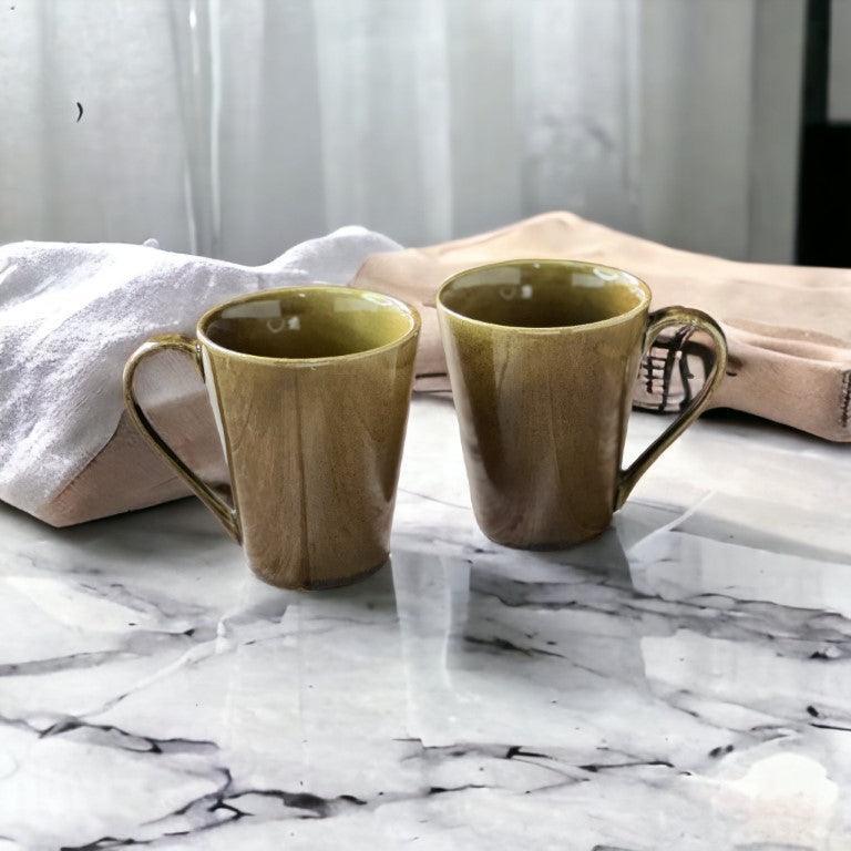 Madras Brown Mugs | Set of 2 - Clayful Homes
