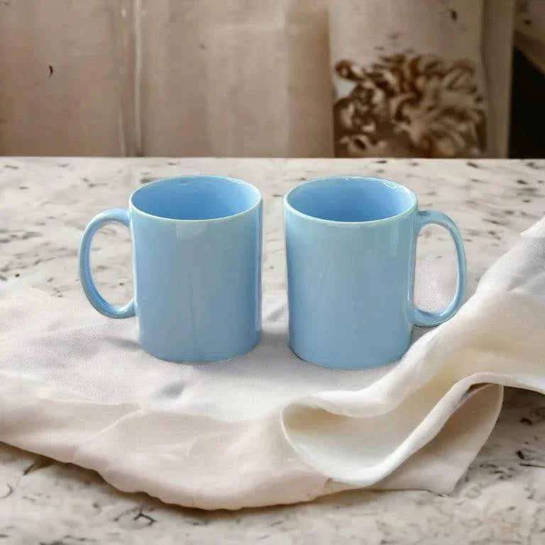 Big Blue Mugs | Set of 2 - Clayful Homes