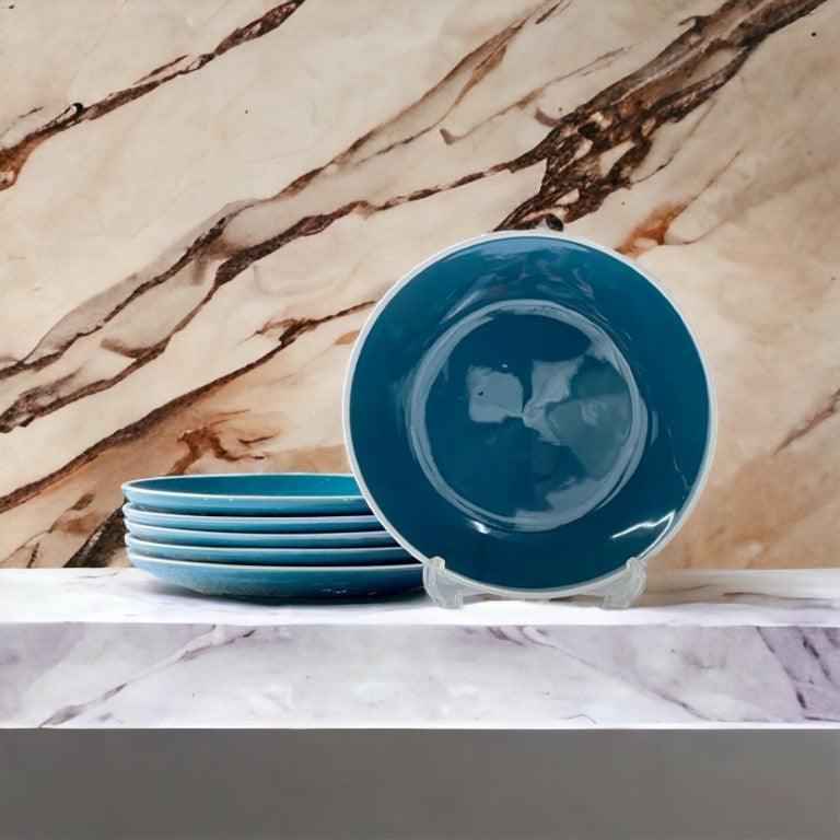 Peacock Green Dinner Set (12 Pcs) - Clayful Homes
