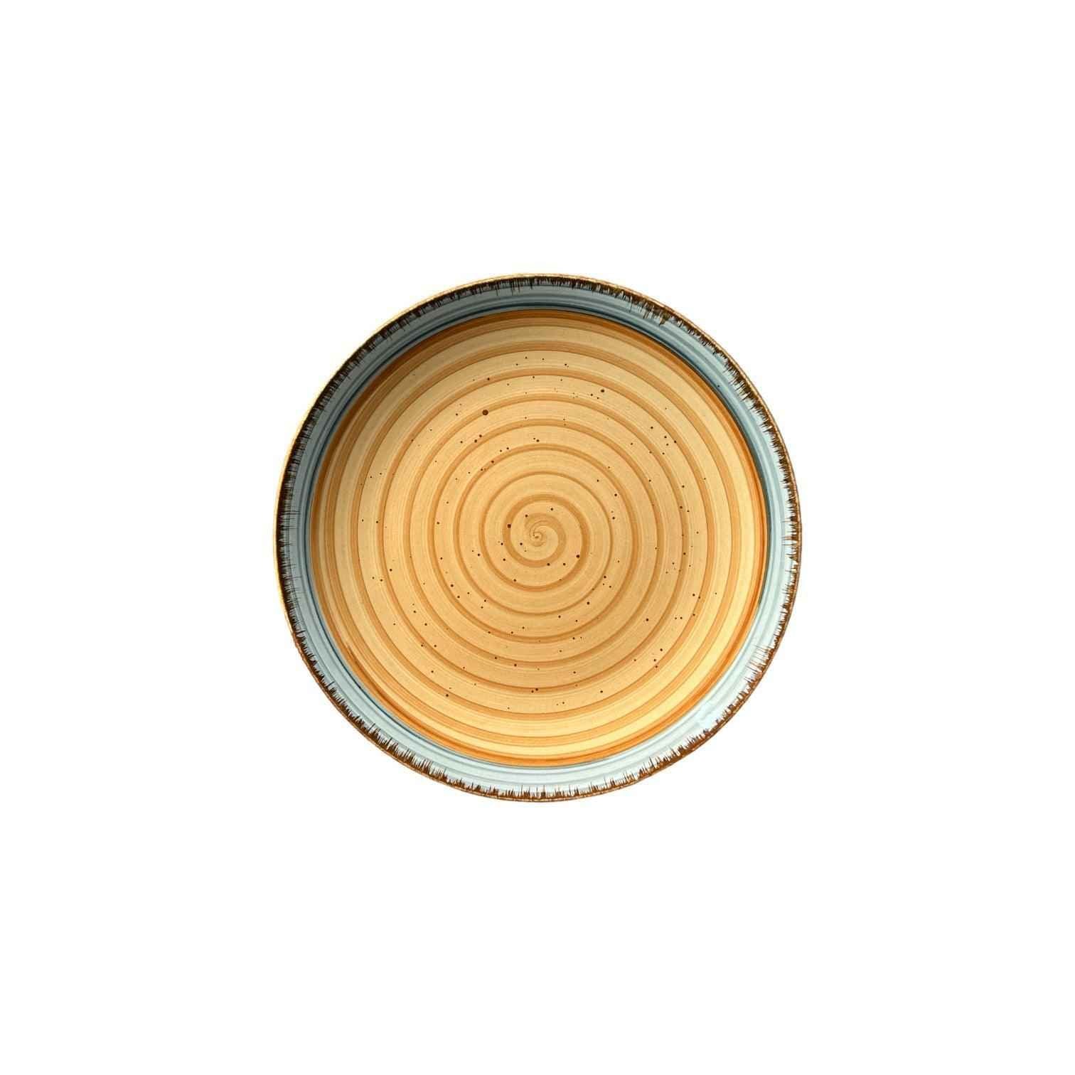 Brown & Grey Dinnerware Set (12 Pcs) - Clayful Homes