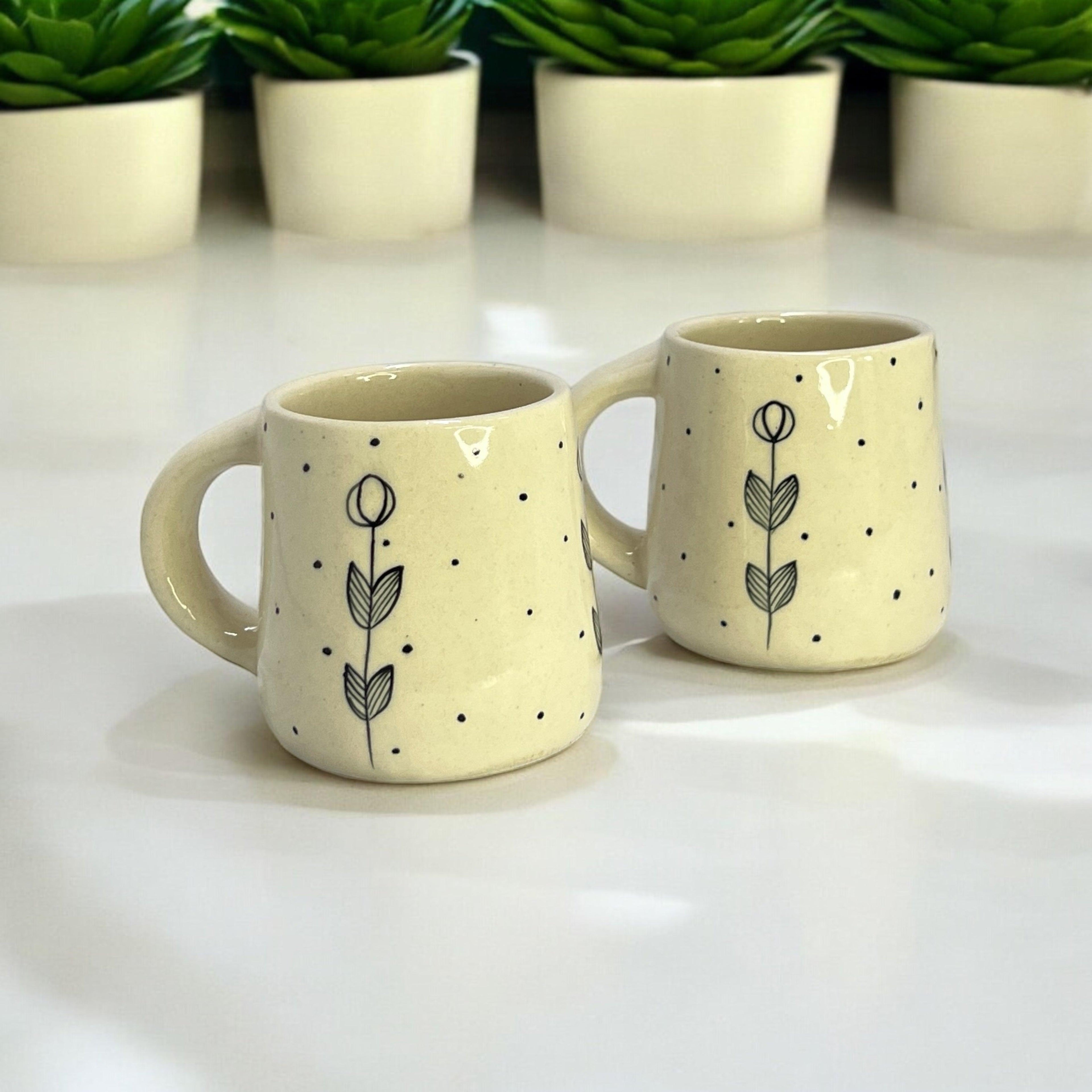 Closed Tulip Mugs - Clayful Homes