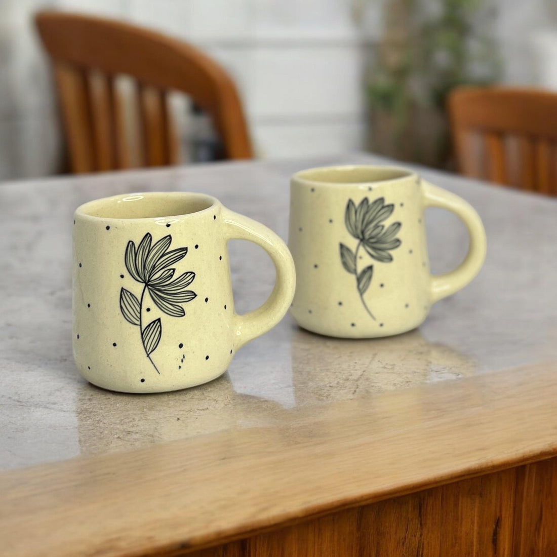 Open Tulip Mugs - Clayful Homes