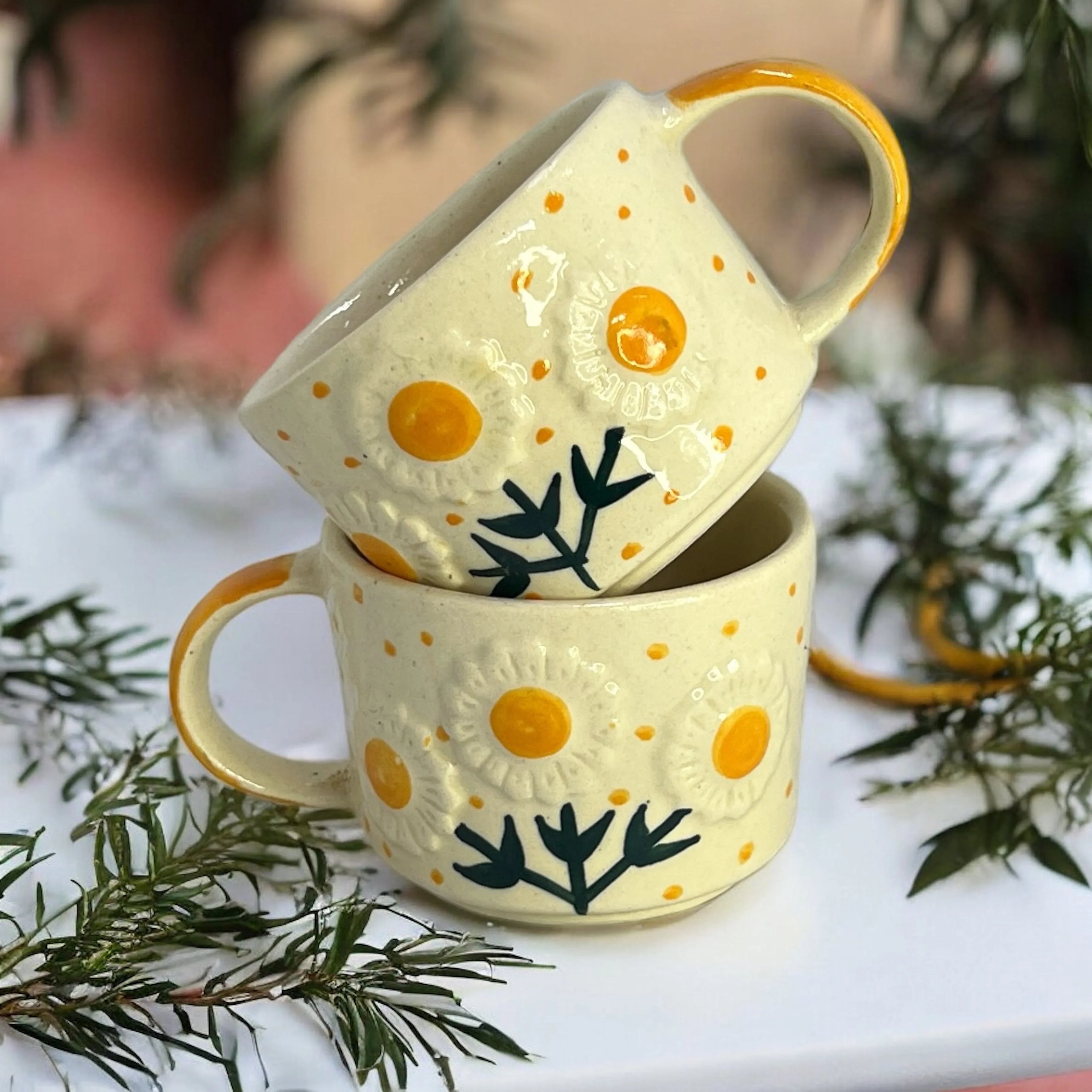 Sunny Mugs Set of 6 - Clayful Homes