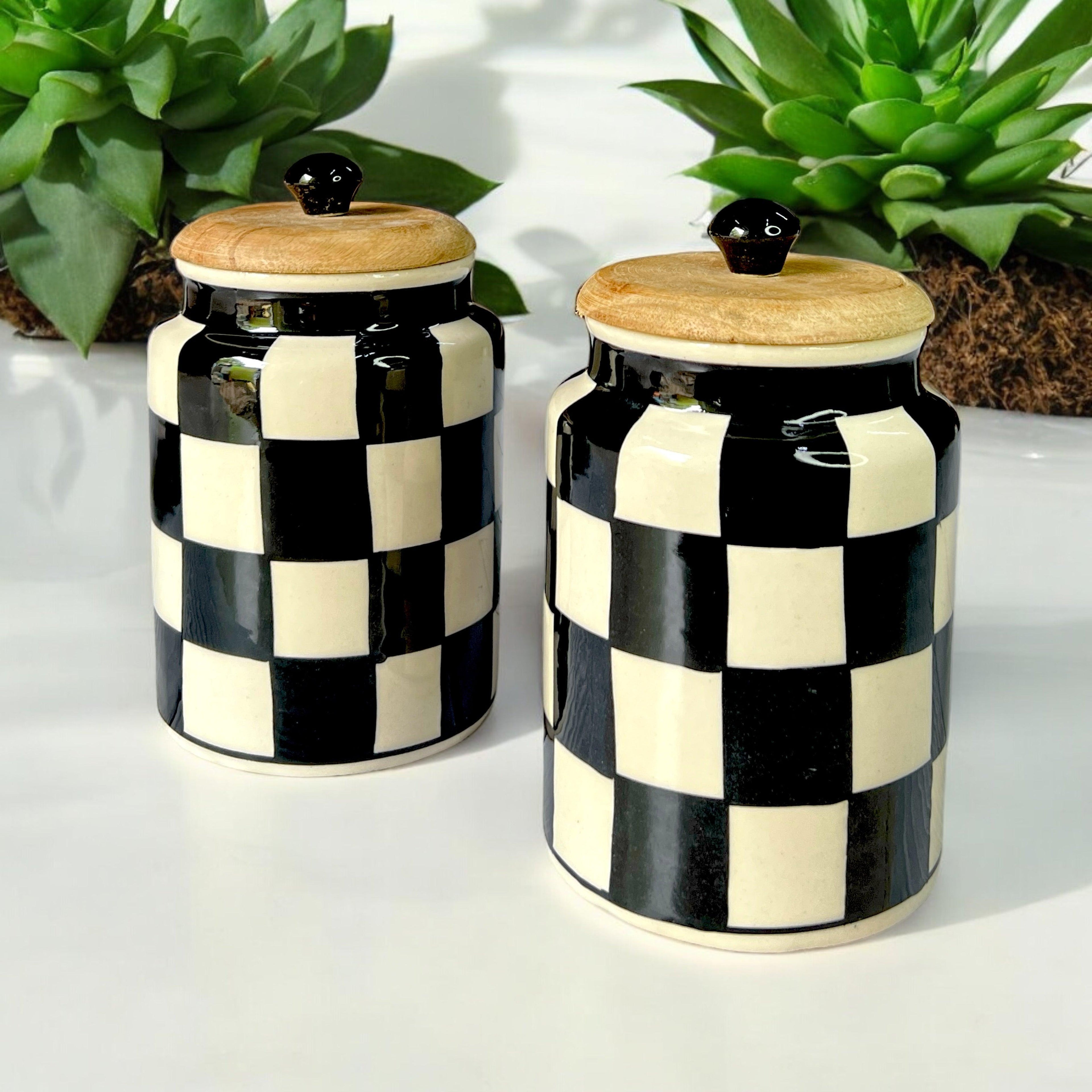 Ceramic Chess Jars - Clayful Homes