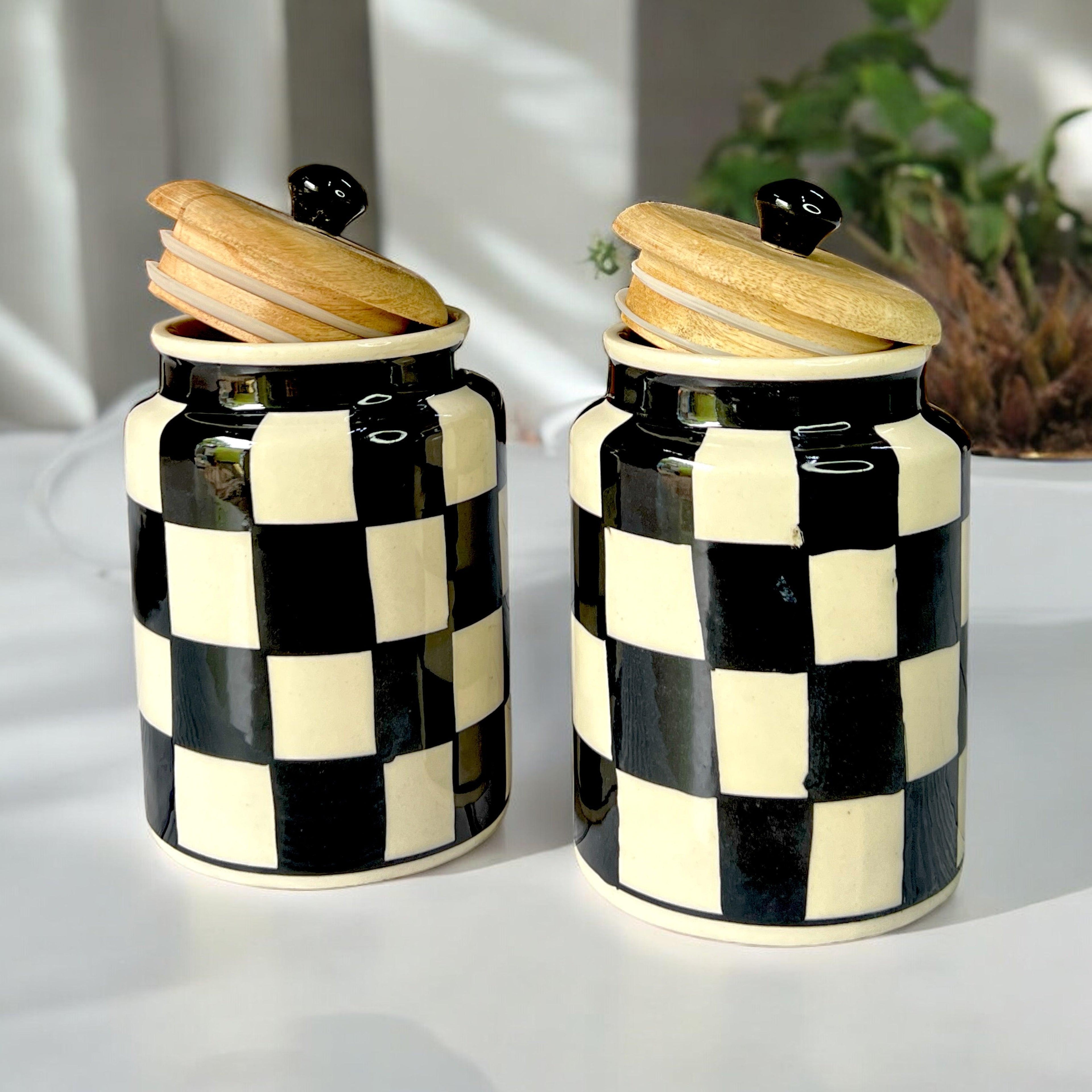 Ceramic Chess Jars - Clayful Homes