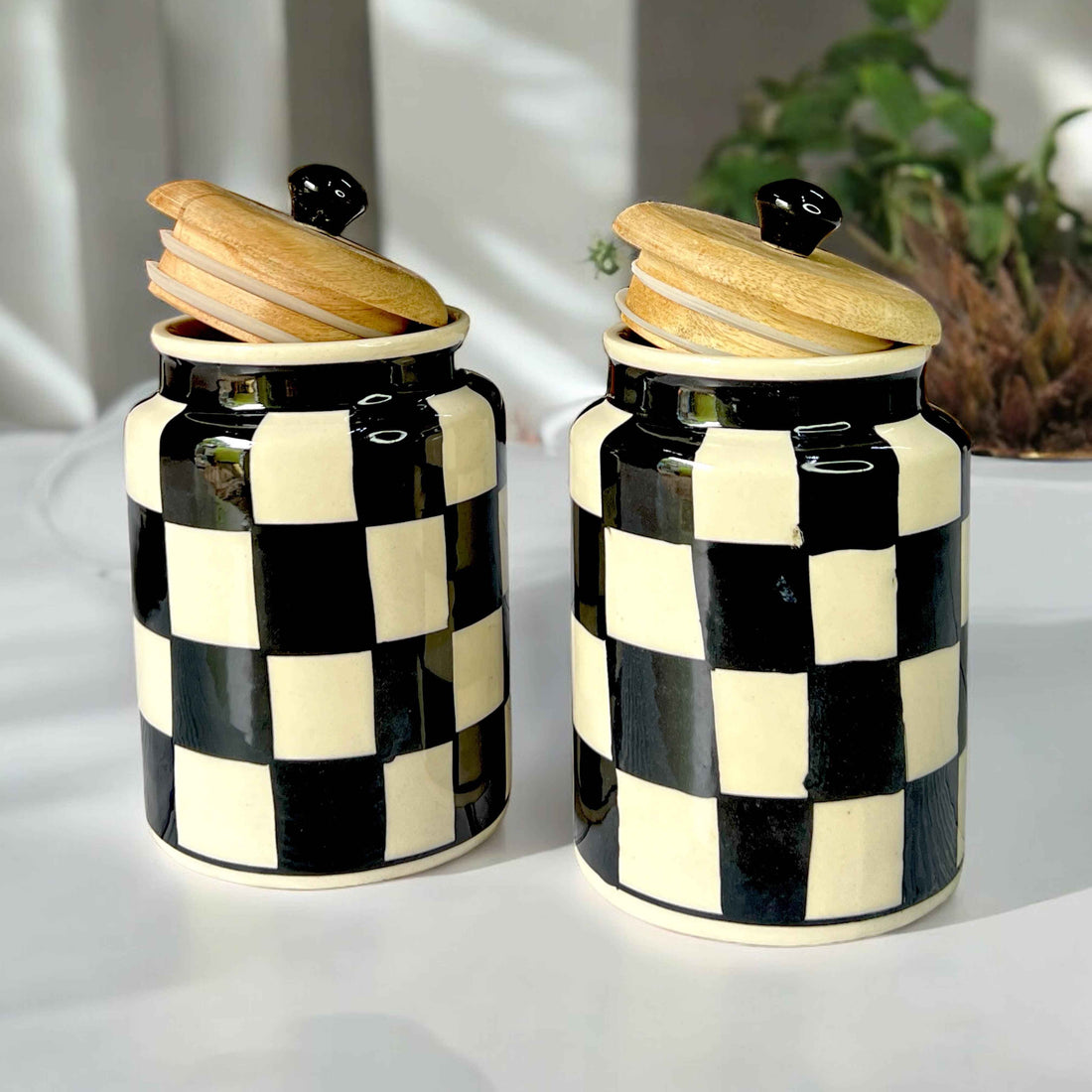 Ceramic Chess Jars