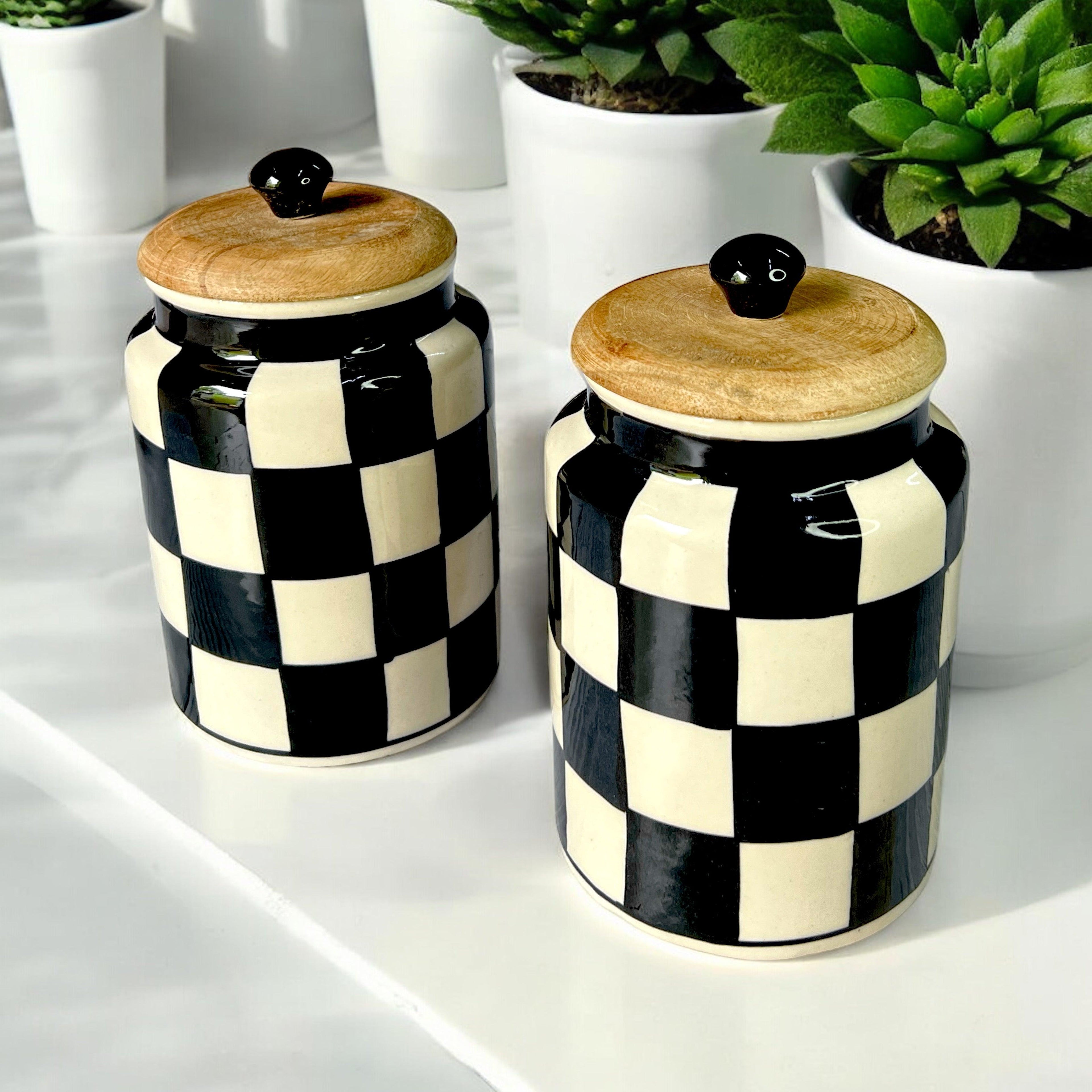 Ceramic Chess Jars - Clayful Homes
