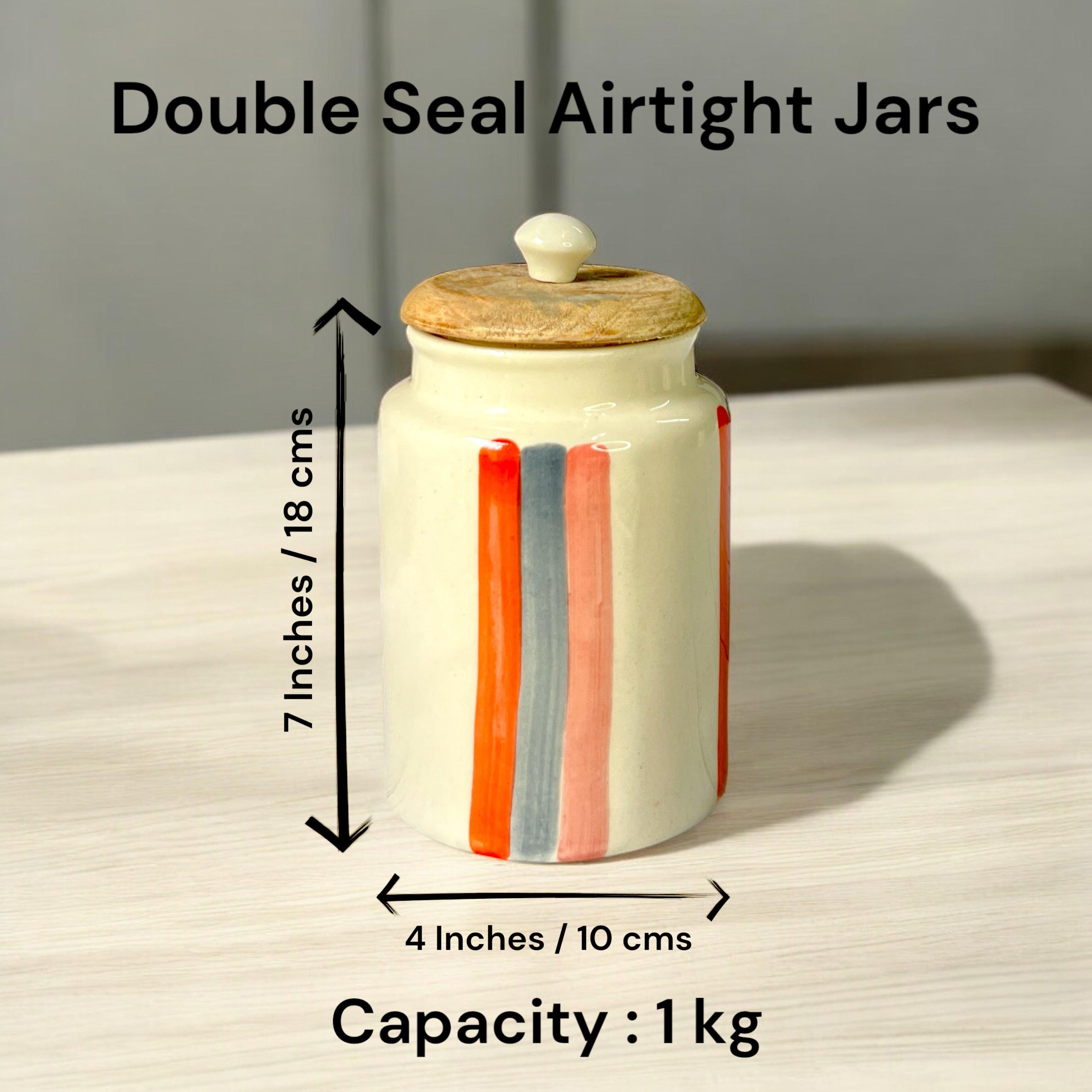 Single Orange Bar Jar - Clayful Homes