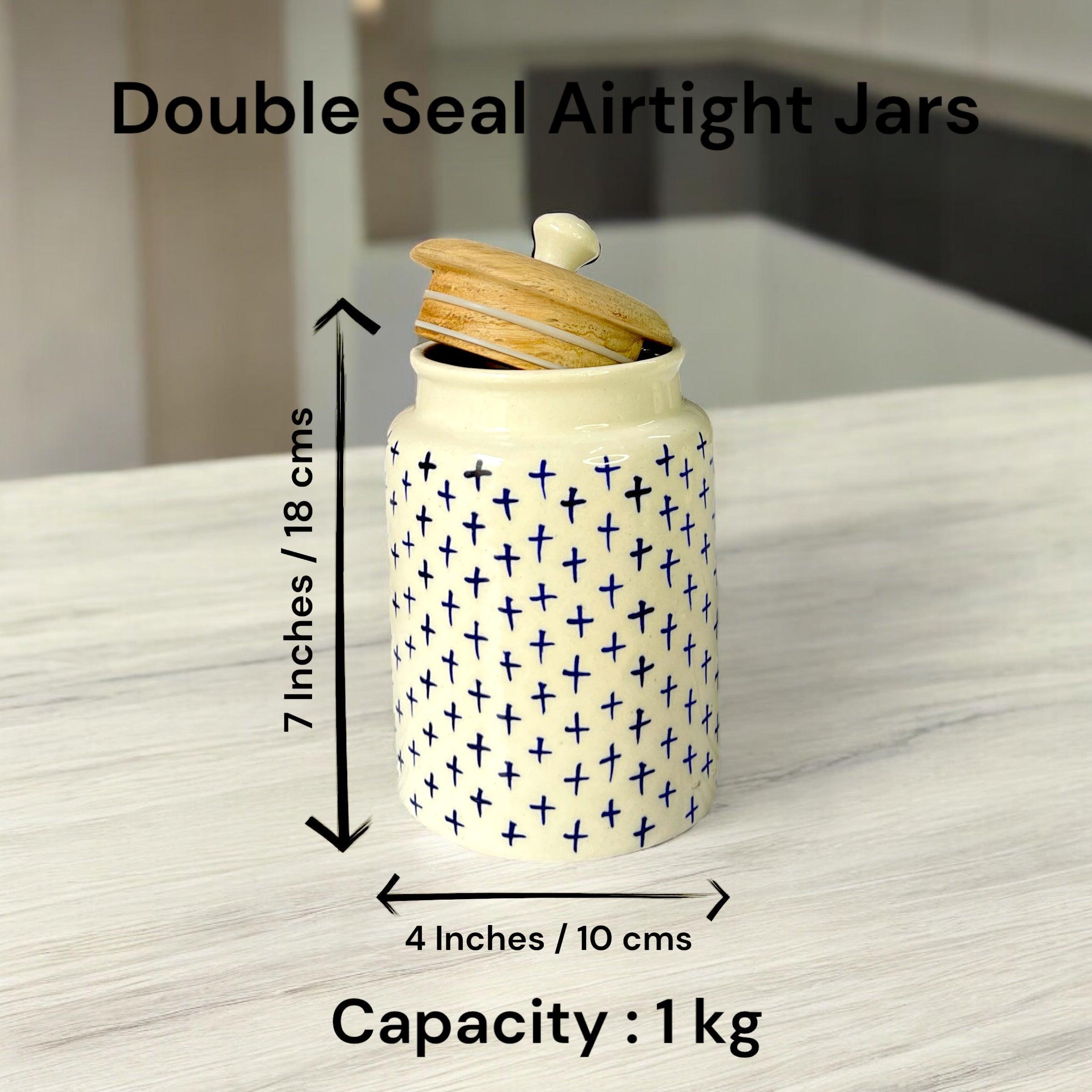 Plus Blue Jars - Clayful Homes