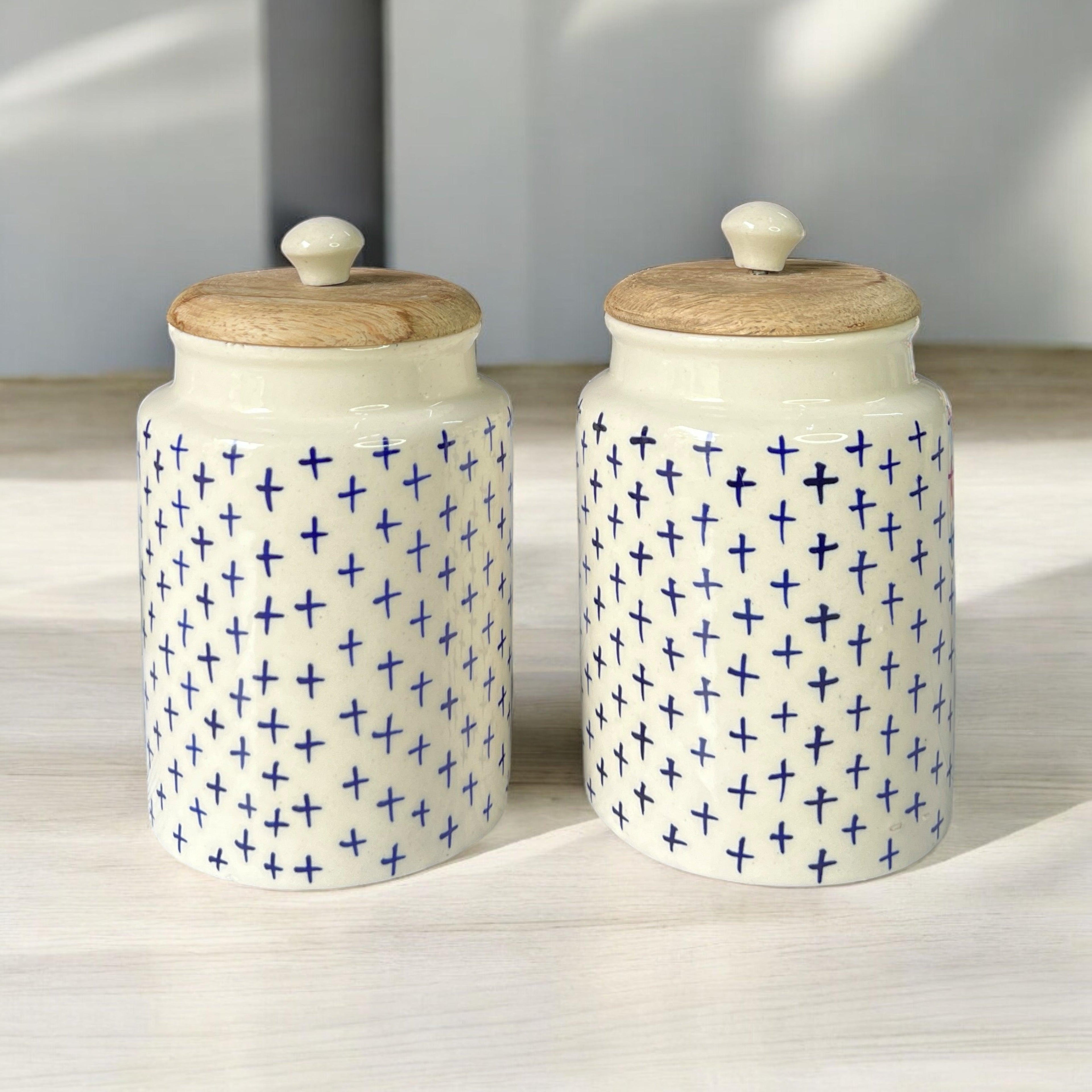 Plus Blue Jars - Clayful Homes