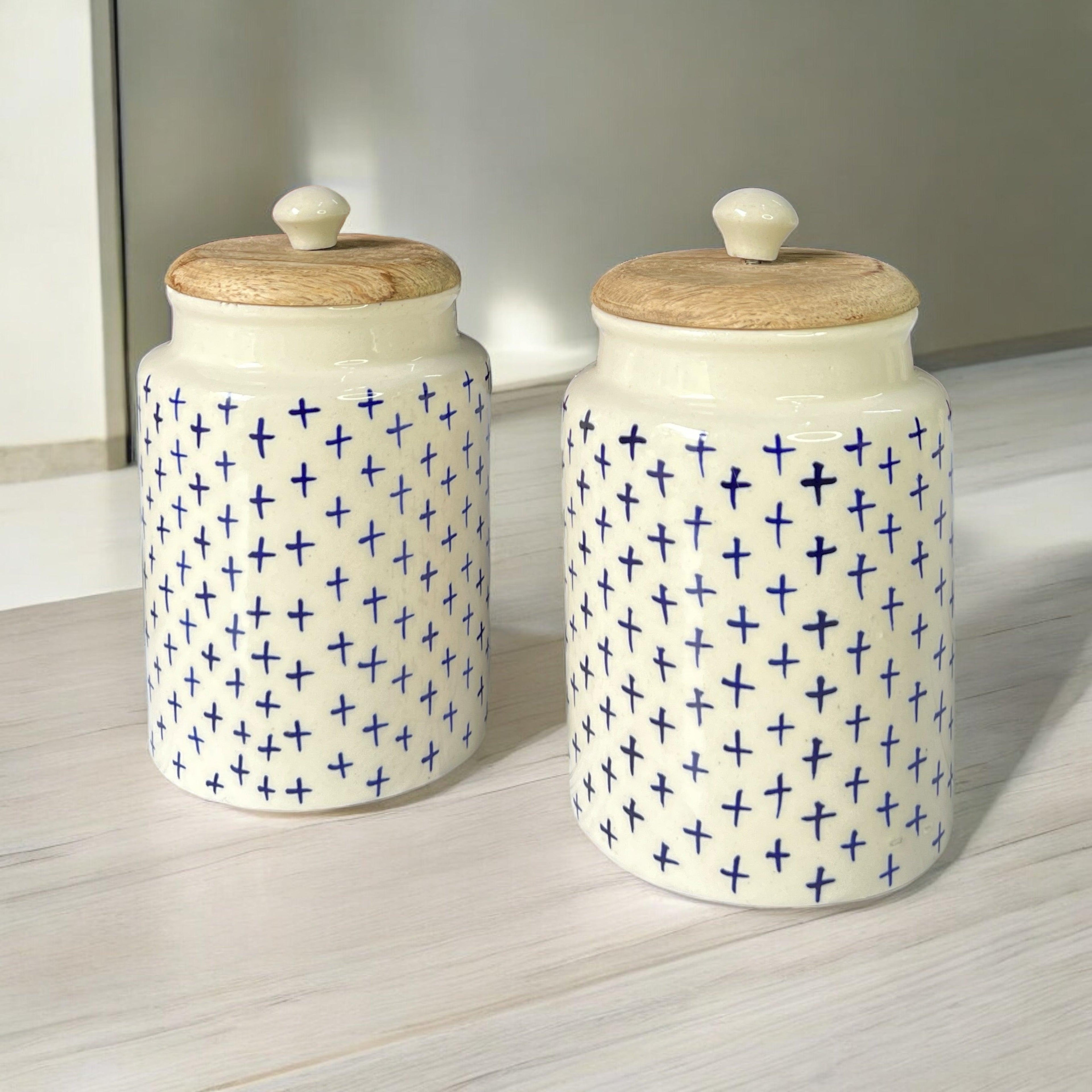 Plus Blue Jars - Clayful Homes