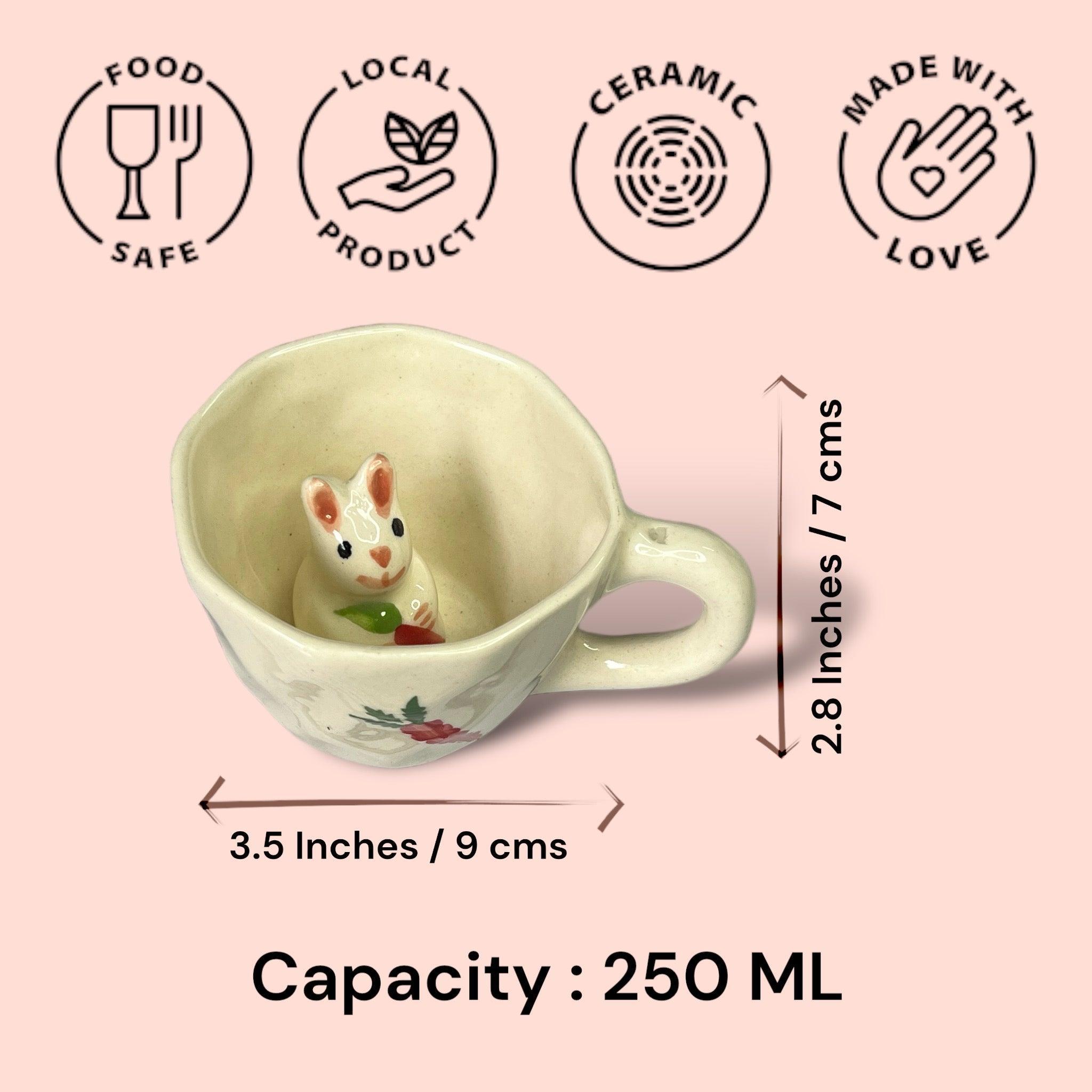 Hop Rabbit Mug - Clayful Homes