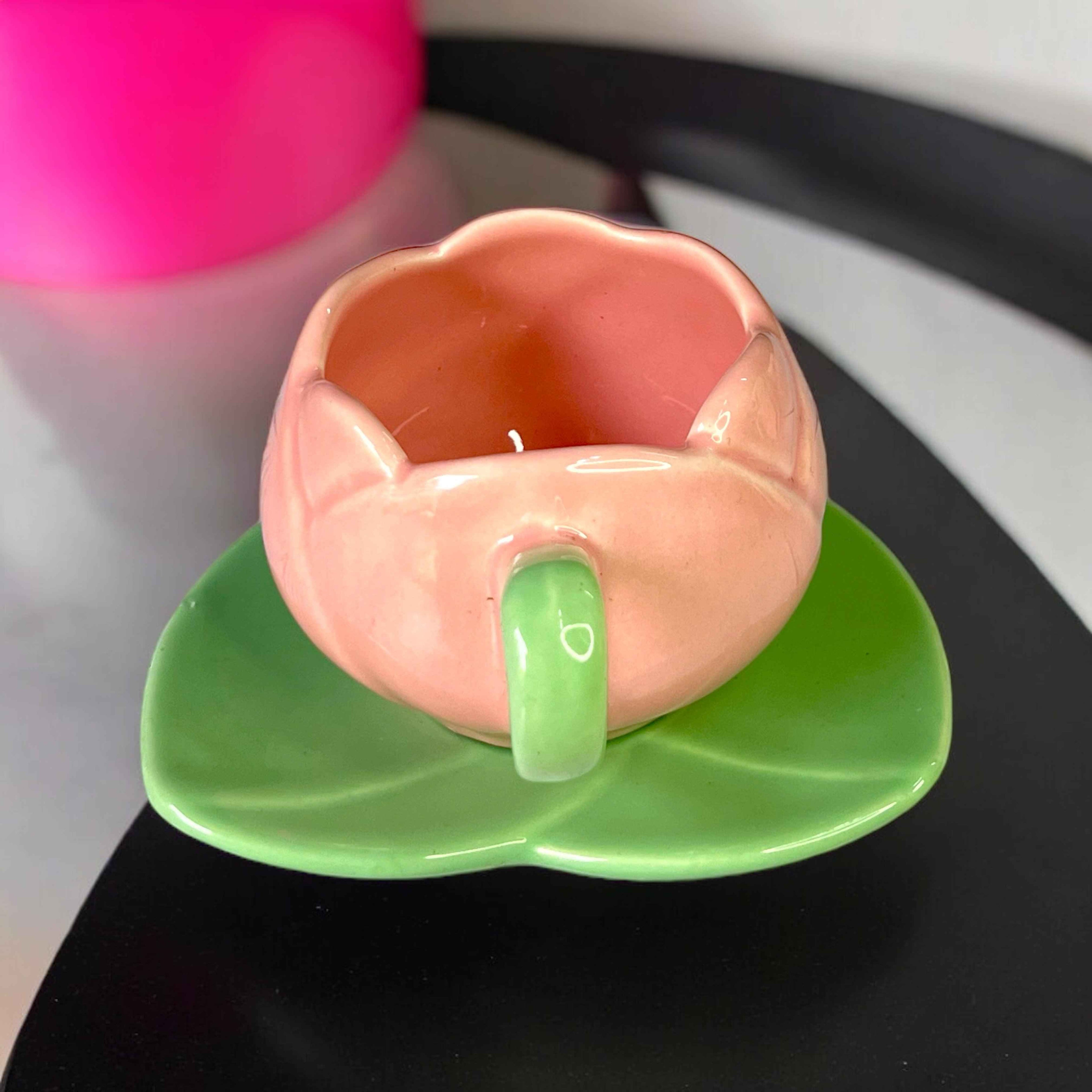 Pink Tulip Coffee Mugs - Clayful Homes