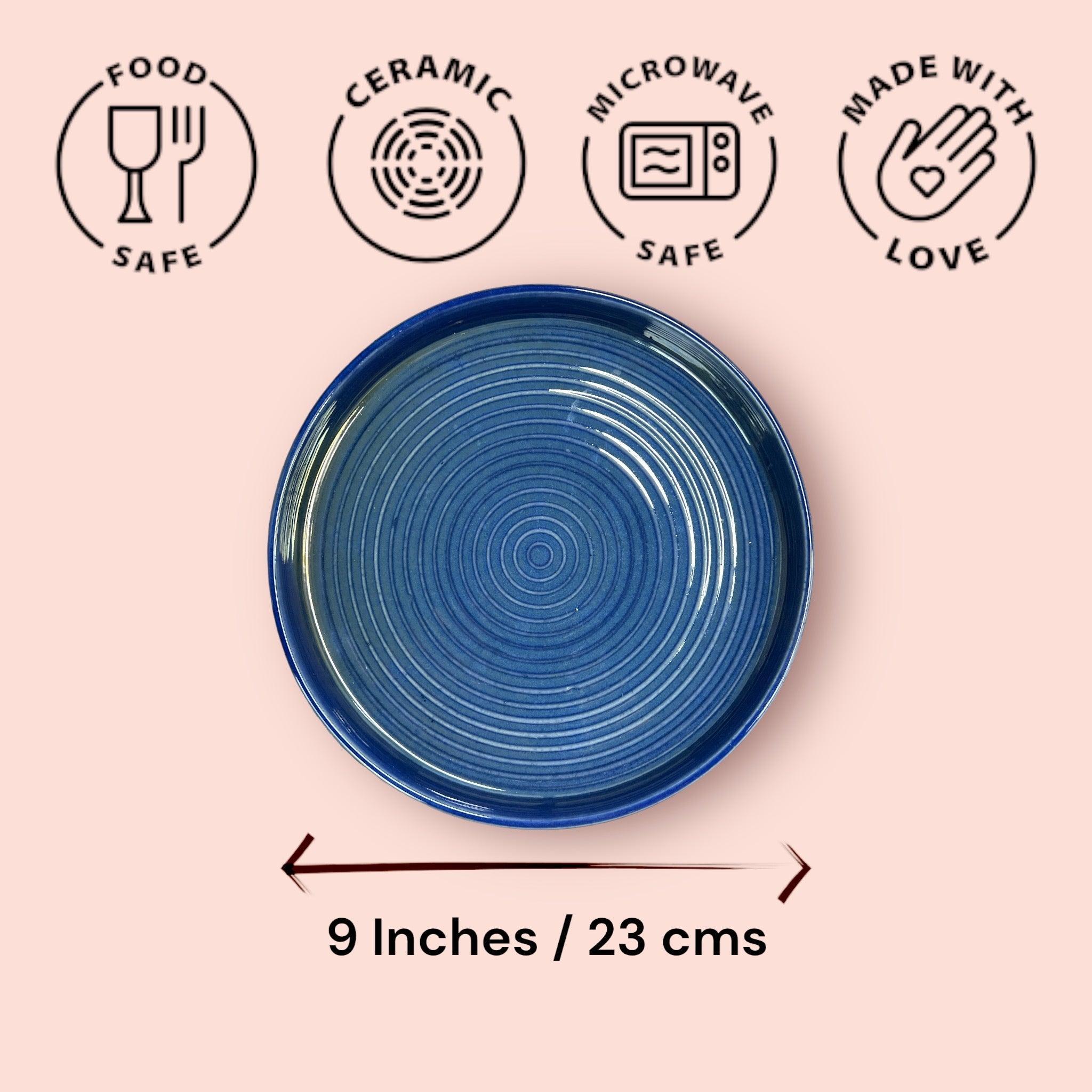 Mid Night Blue Serving Platter - Clayful Homes