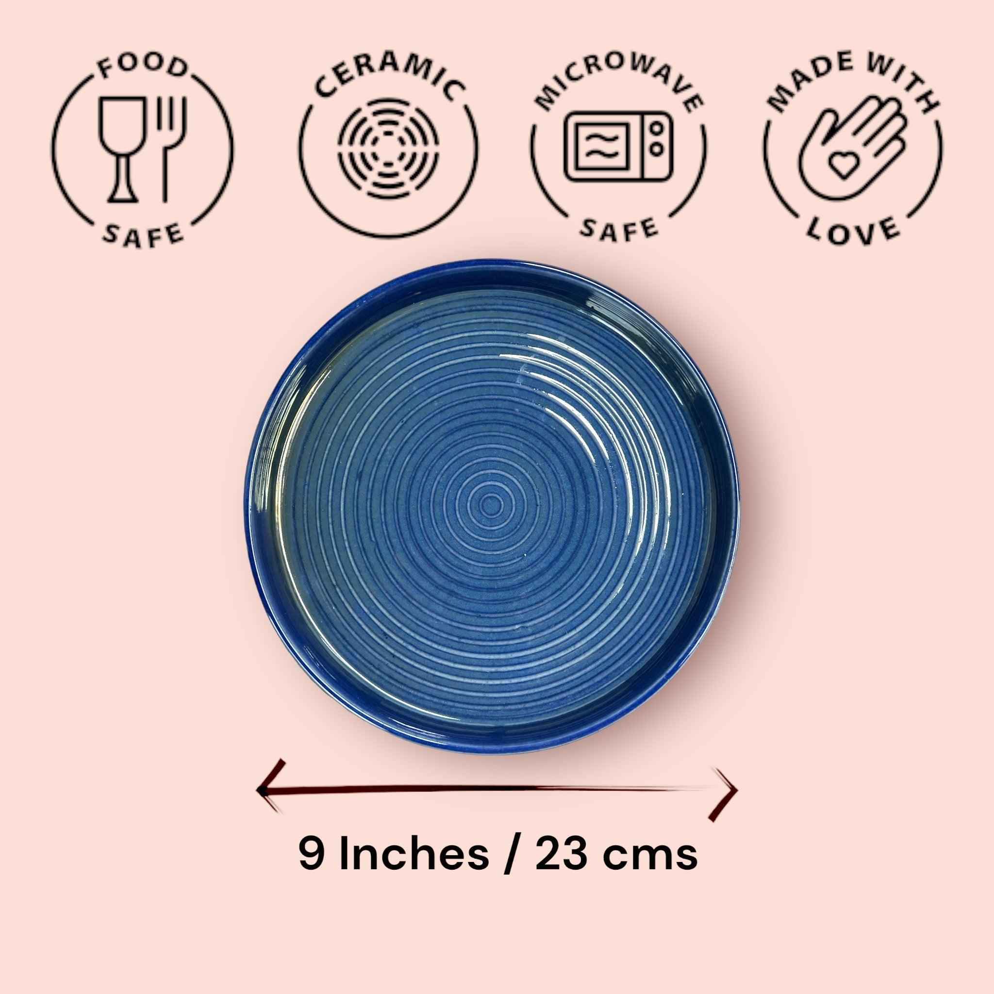 Mid Night Blue Serving Platter - Clayful Homes