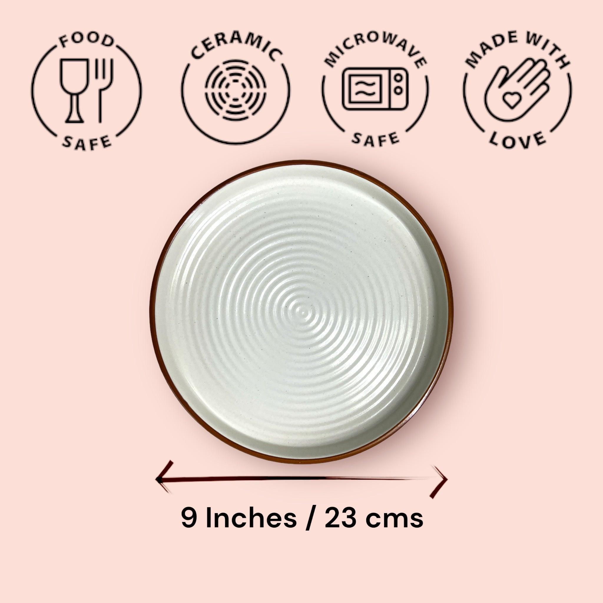 White Marble Serving Platter - Clayful Homes