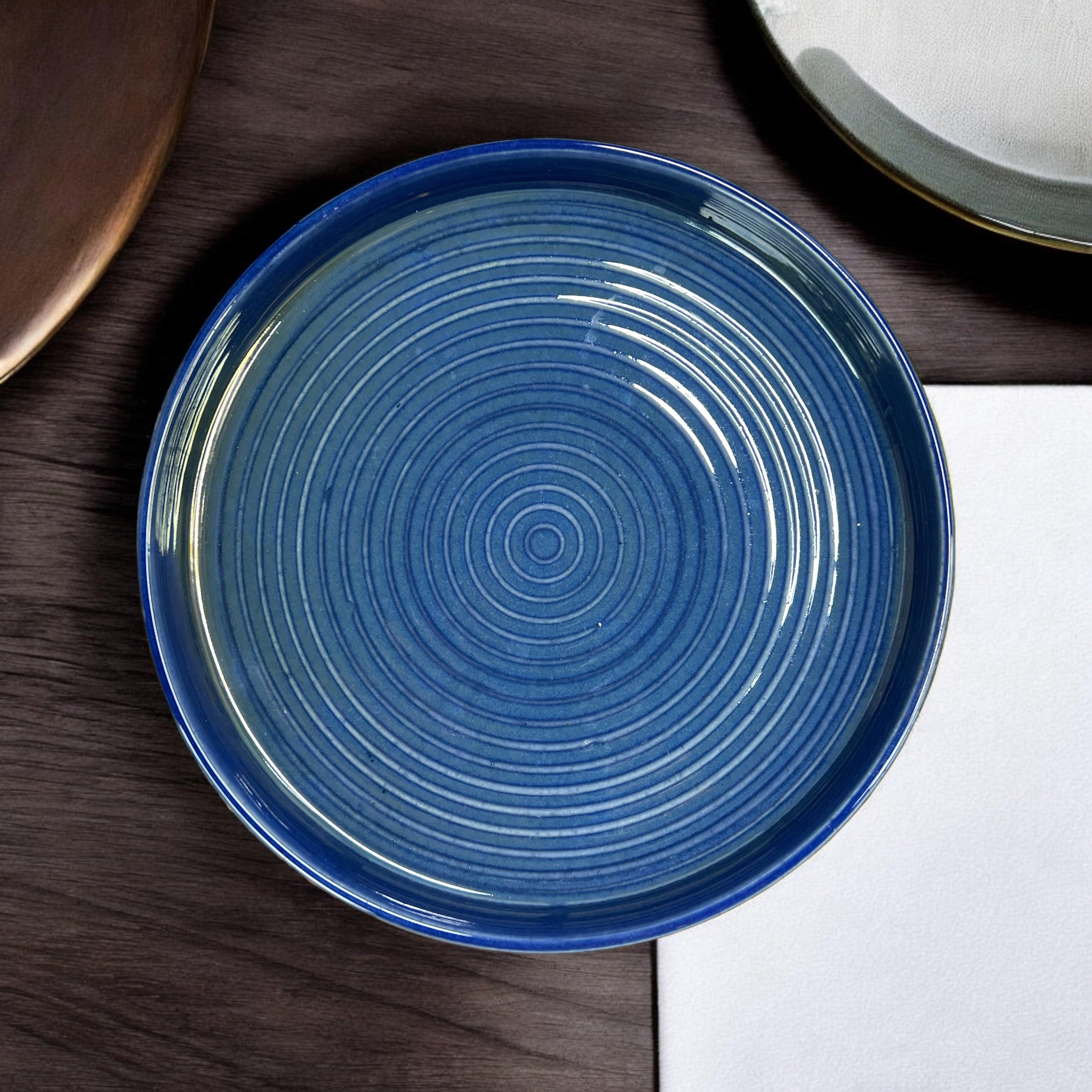 Mid Night Blue Serving Platter - Clayful Homes