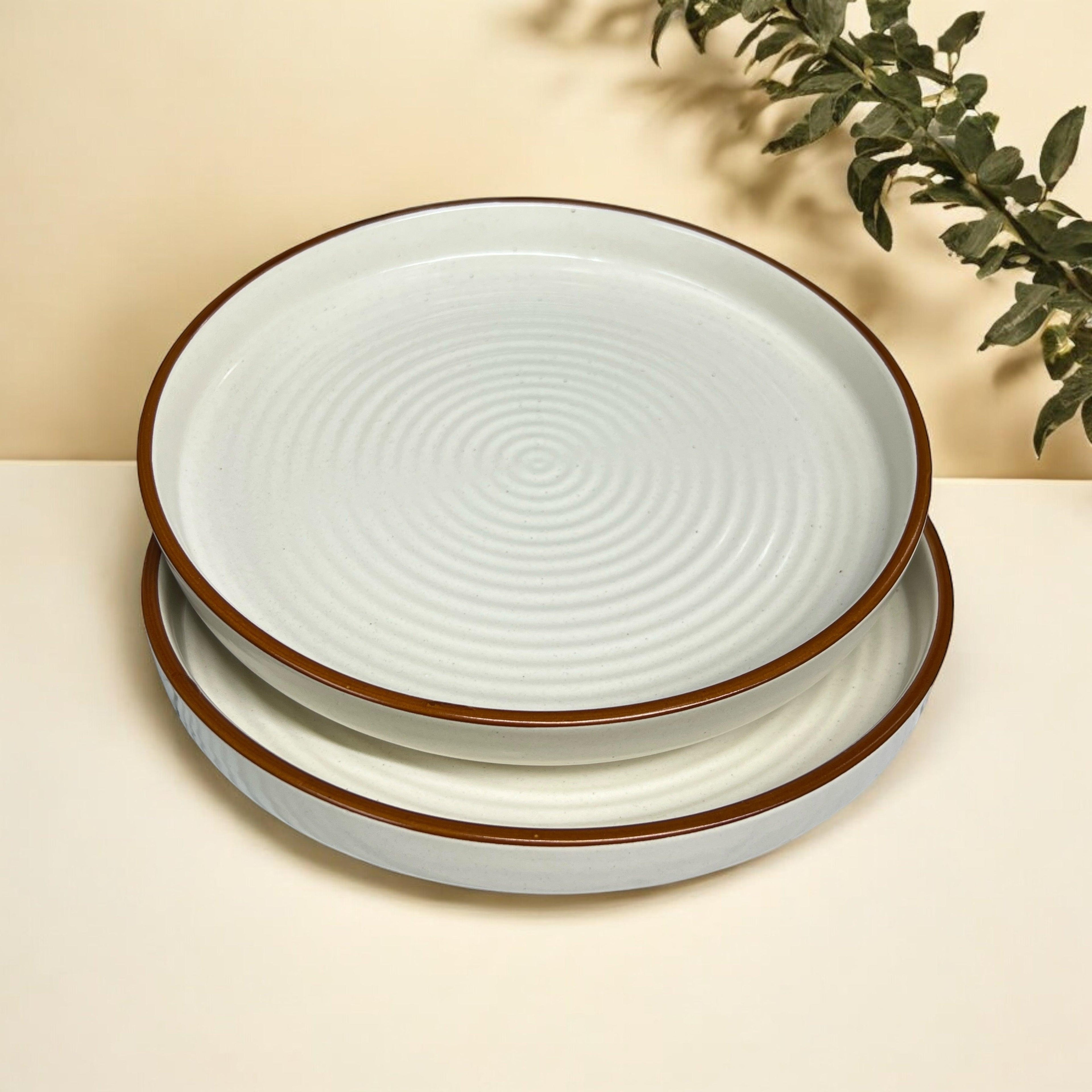 White Marble Serving Platter - Clayful Homes
