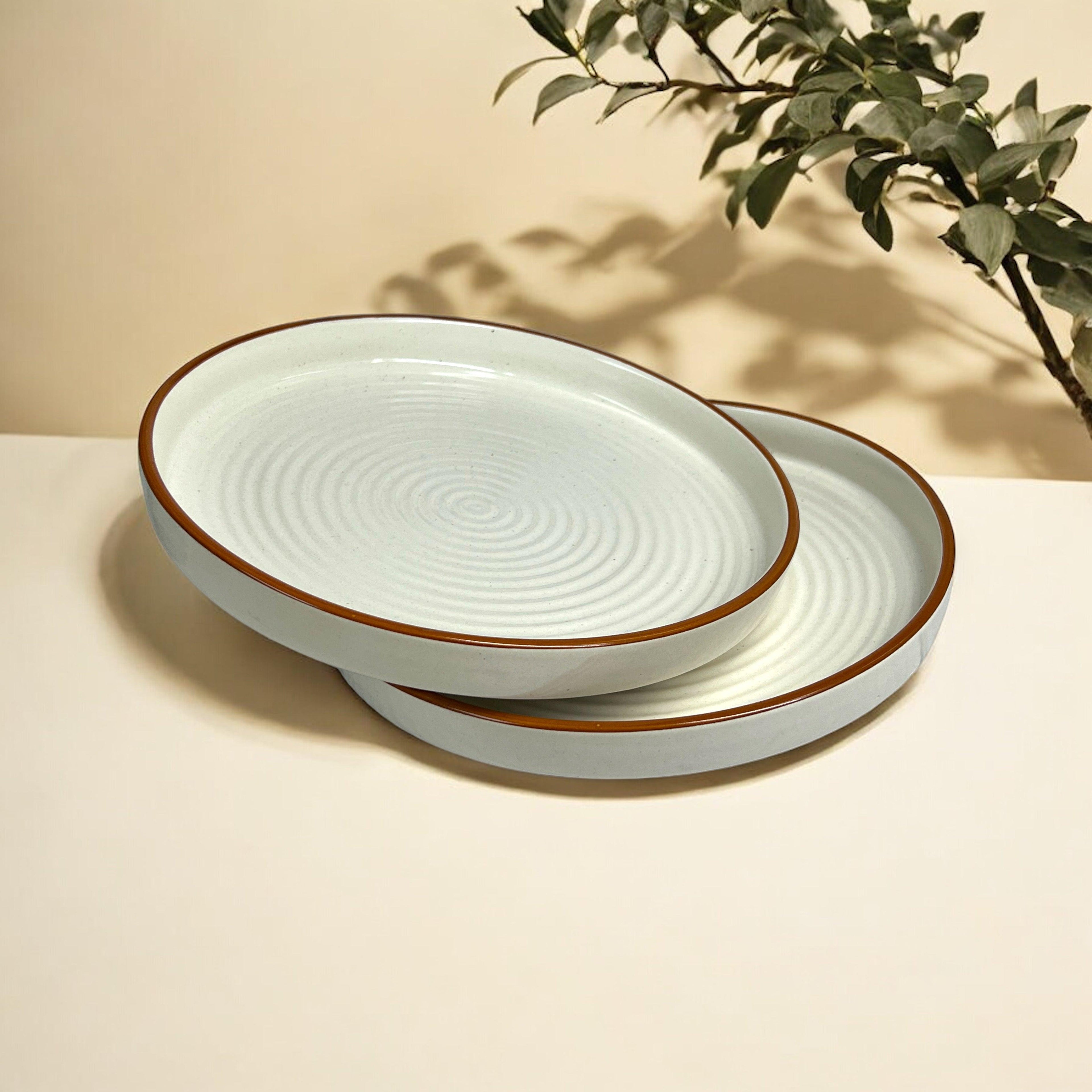 White Marble Serving Platter - Clayful Homes