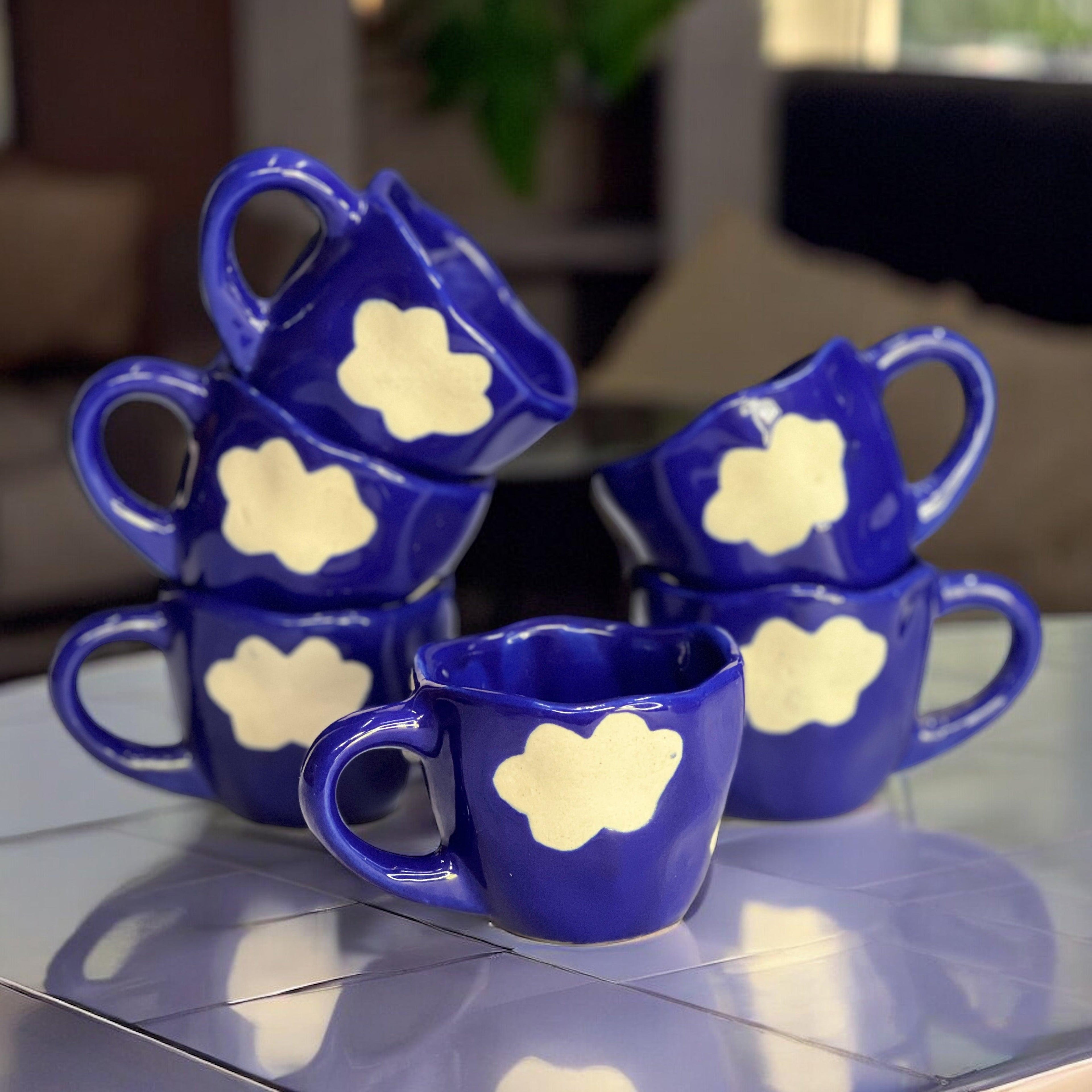 Cloud Nine Mugs Set of 6 - Clayful Homes