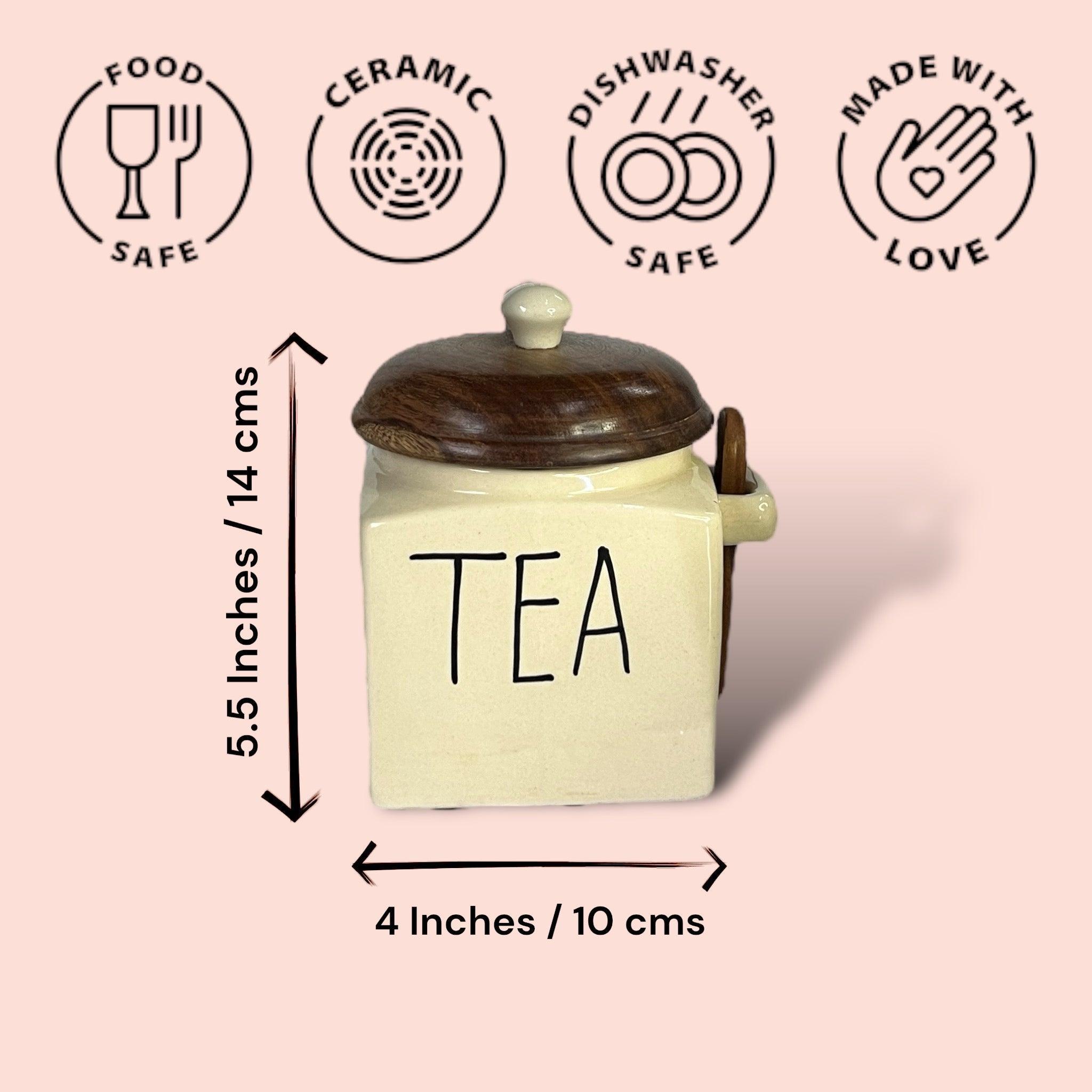 Tea Sugar Coffee Jars - Clayful Homes