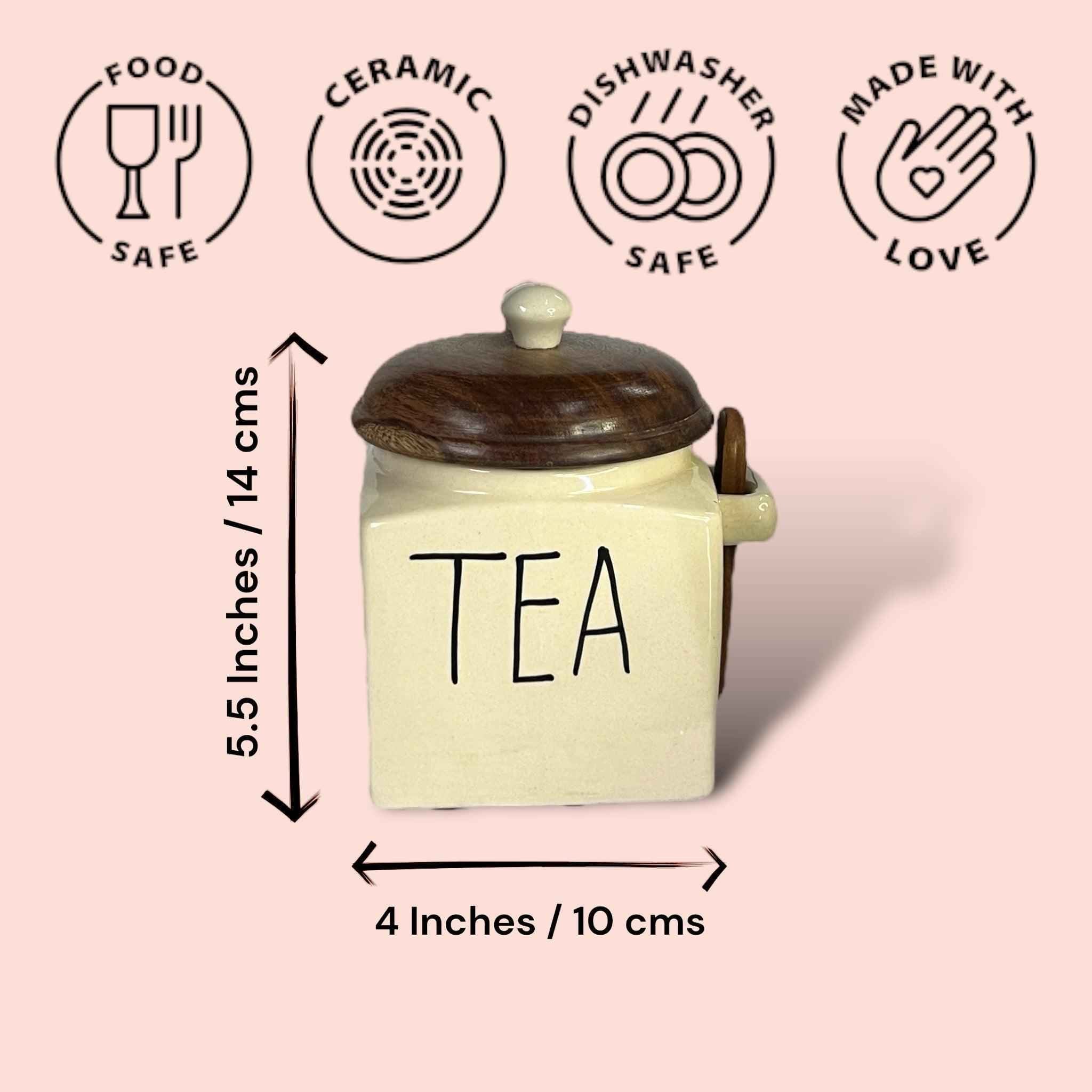 Tea Sugar Coffee Jars - Clayful Homes