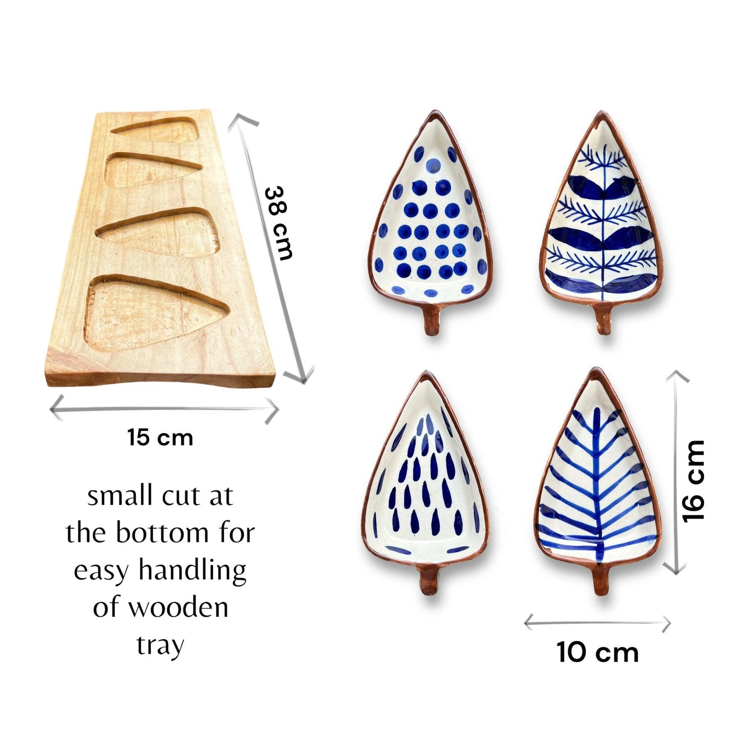 Leaf Platter - Clayful Homes